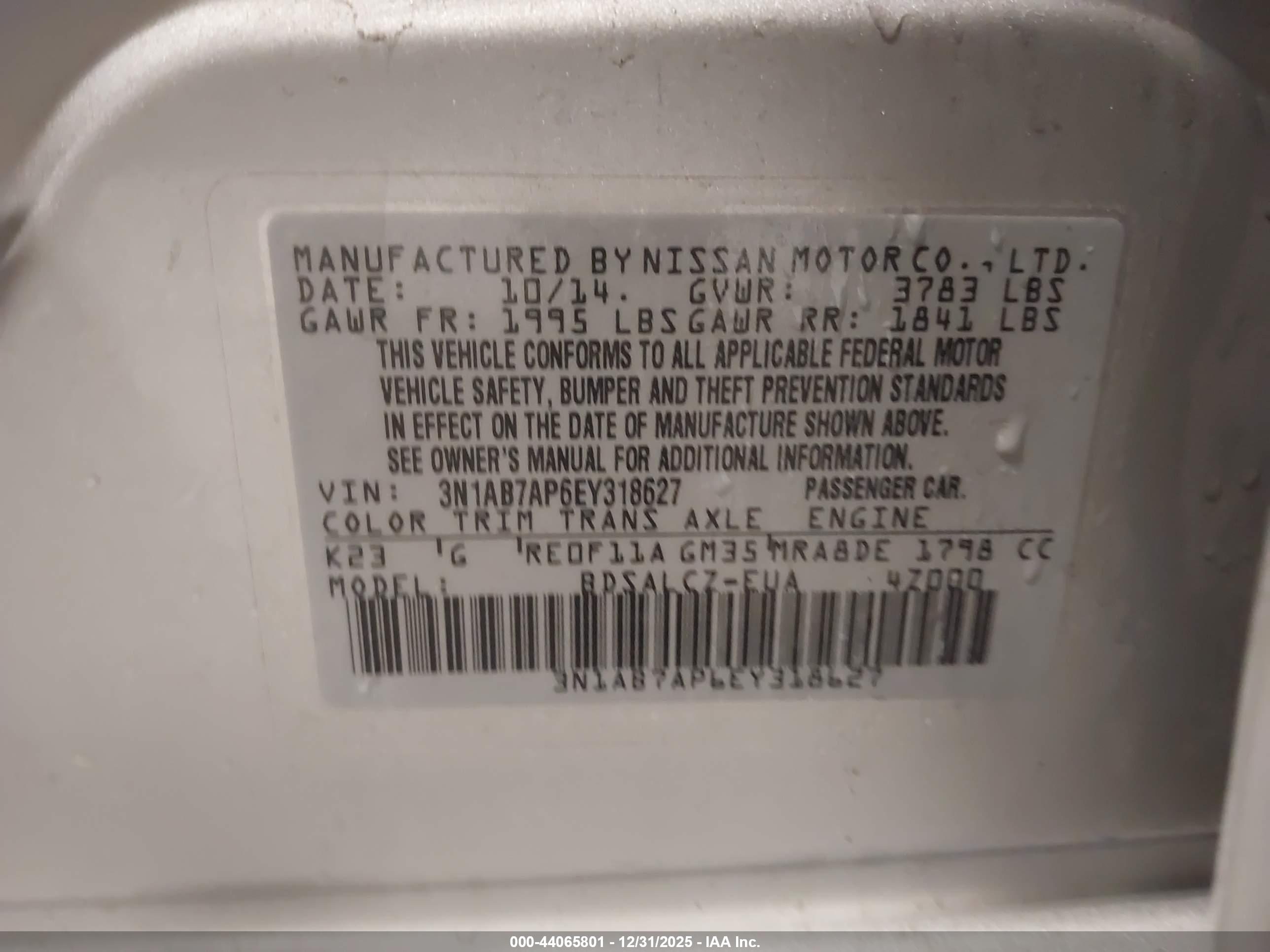 NISSAN SENTRA image 9