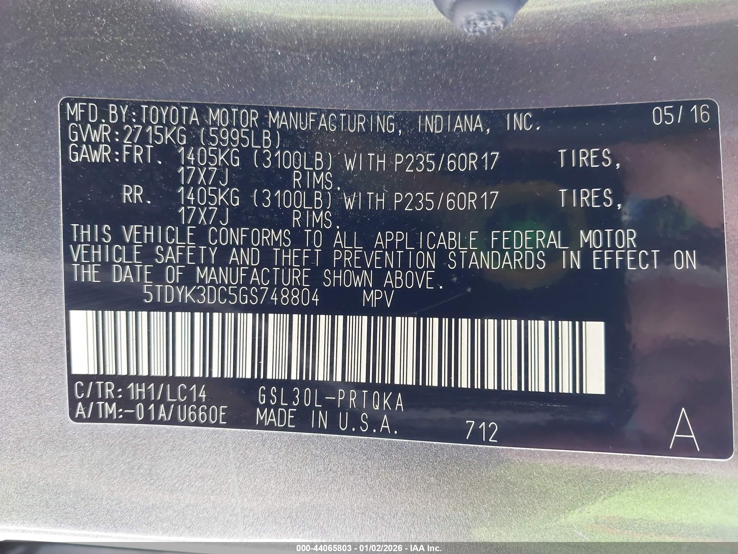 TOYOTA SIENNA image 9