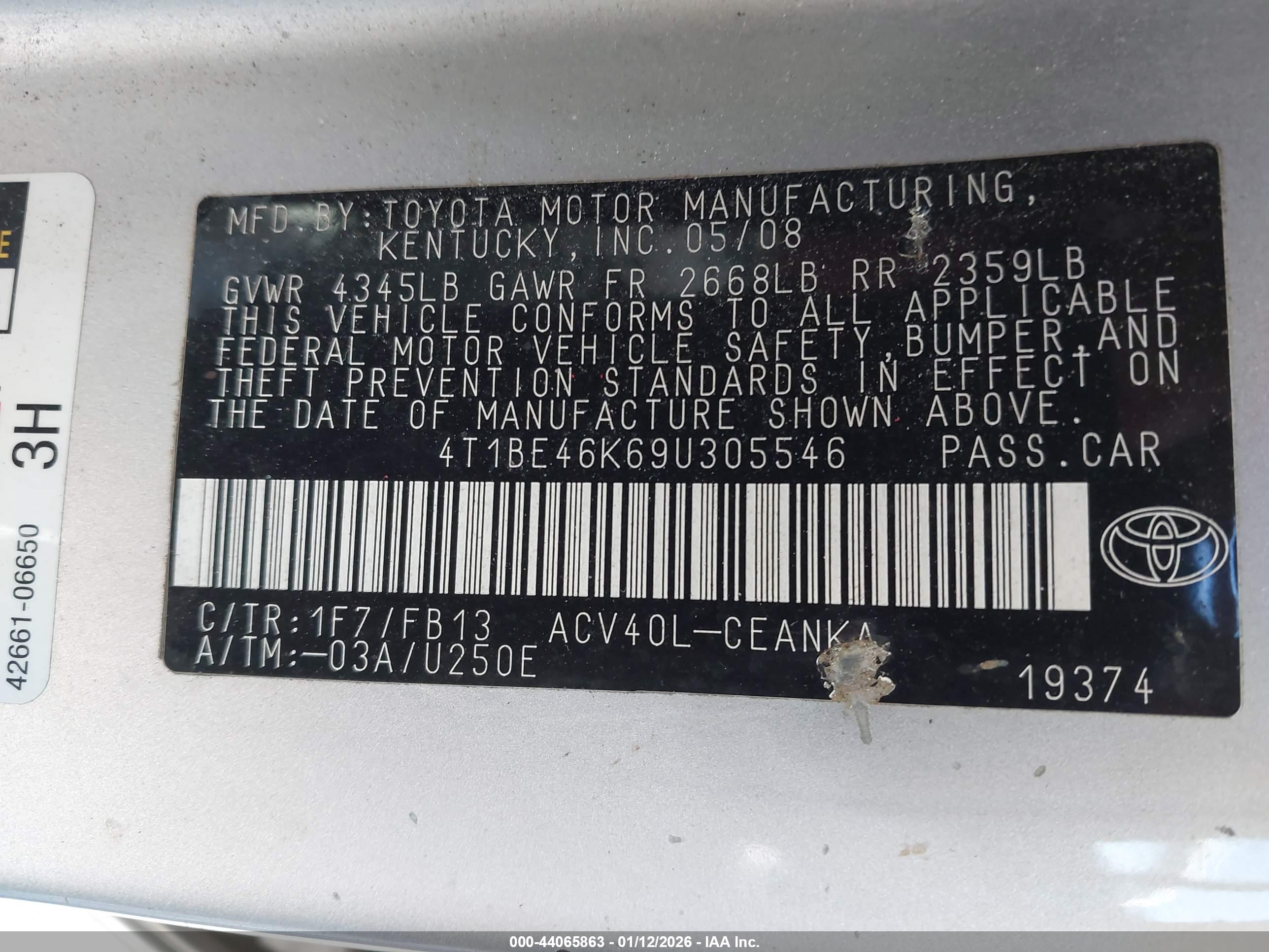 TOYOTA CAMRY image 9