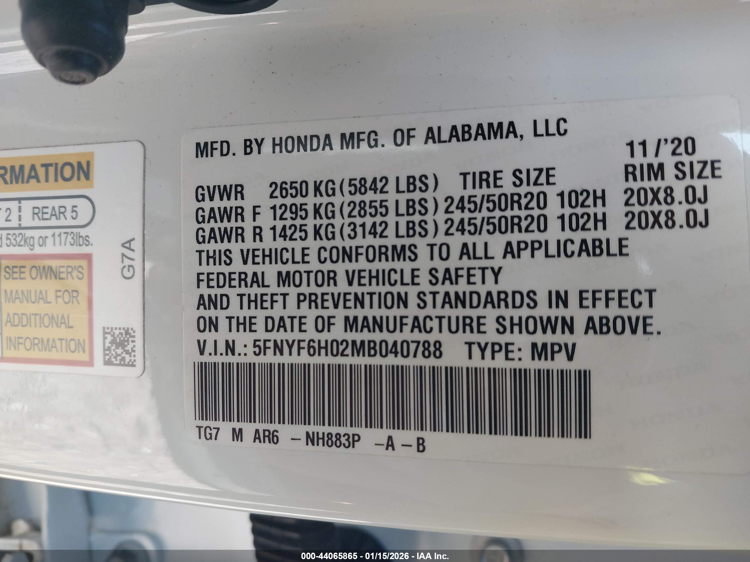 HONDA PILOT image 9