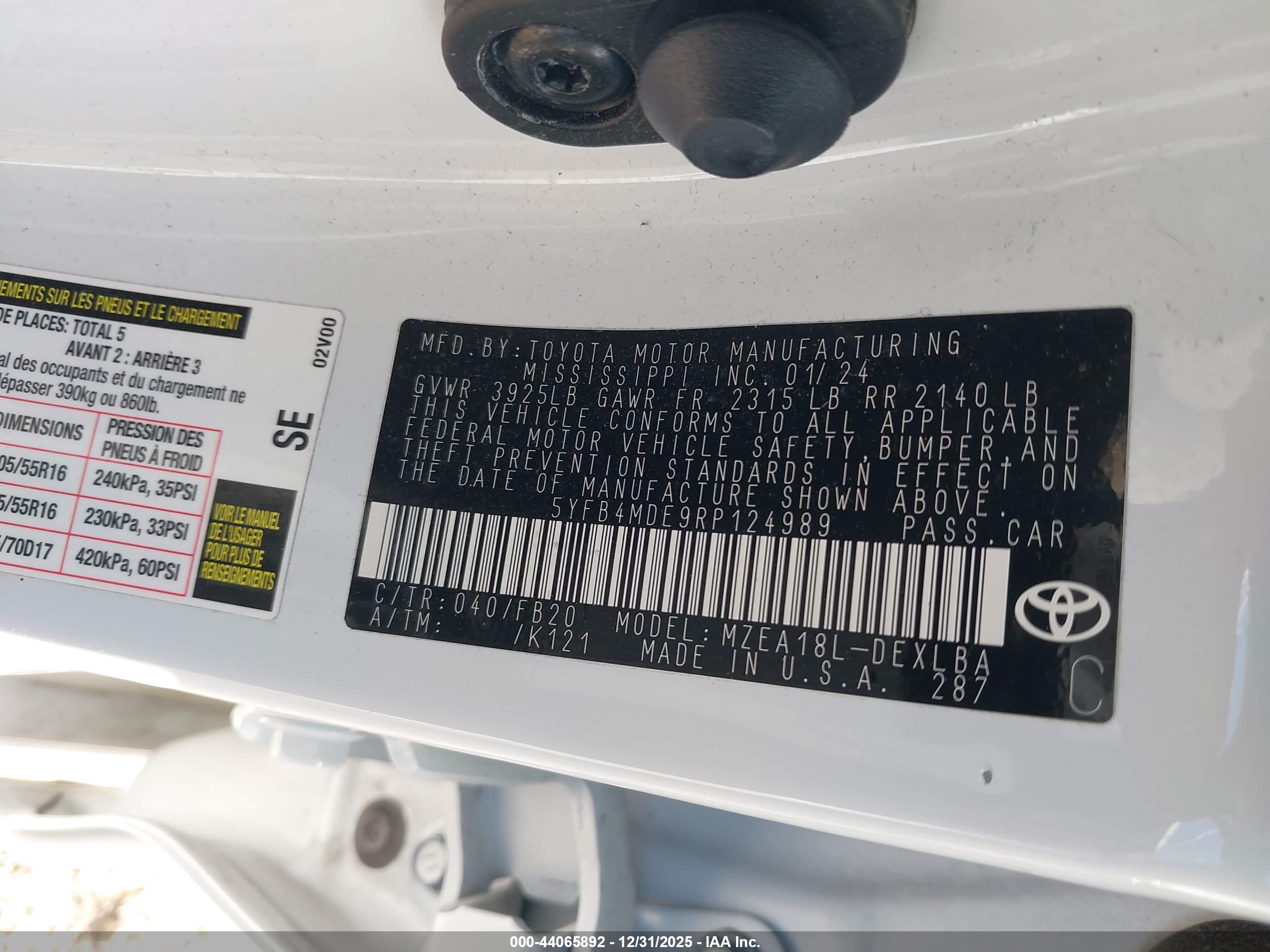 TOYOTA COROLLA image 9