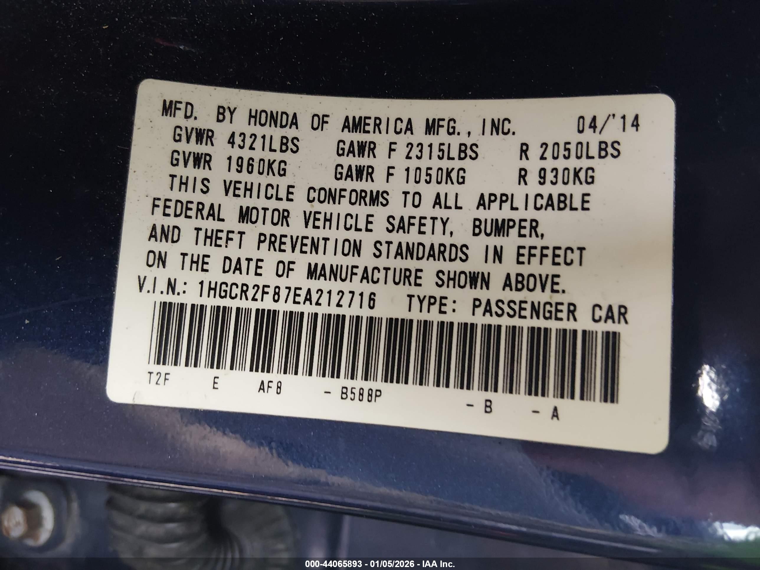 HONDA ACCORD image 9