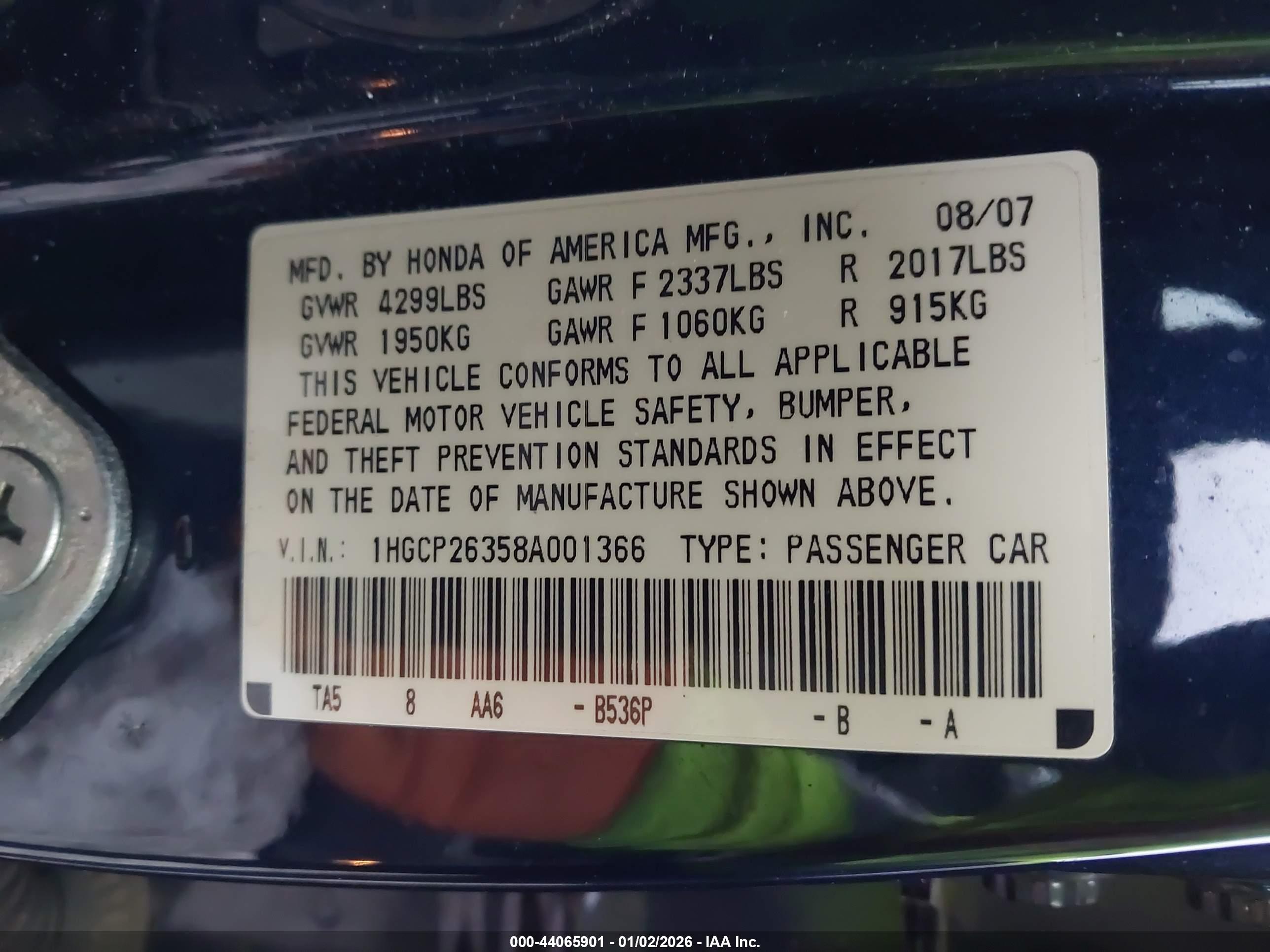 HONDA ACCORD image 9