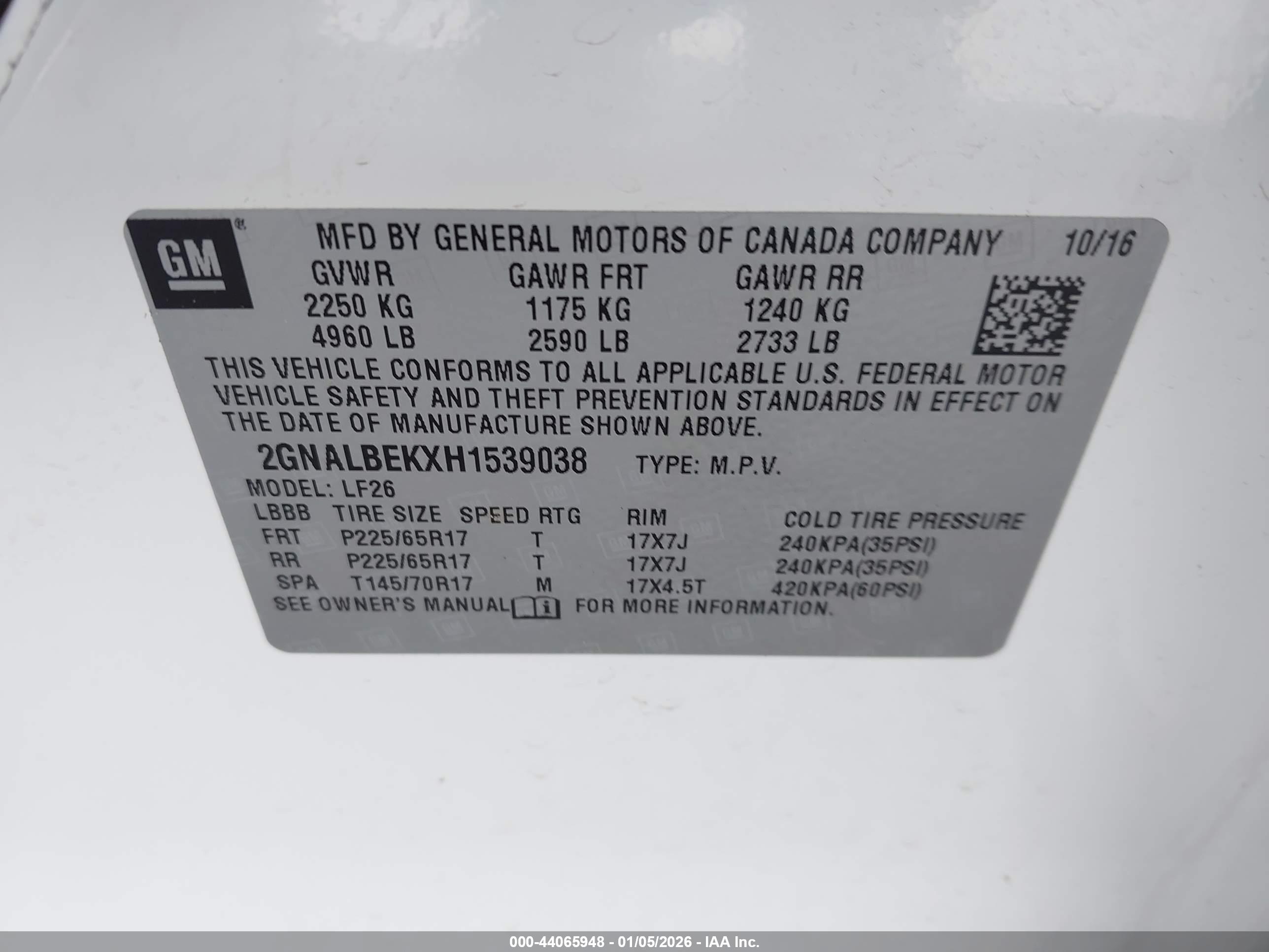 CHEVROLET EQUINOX image 9