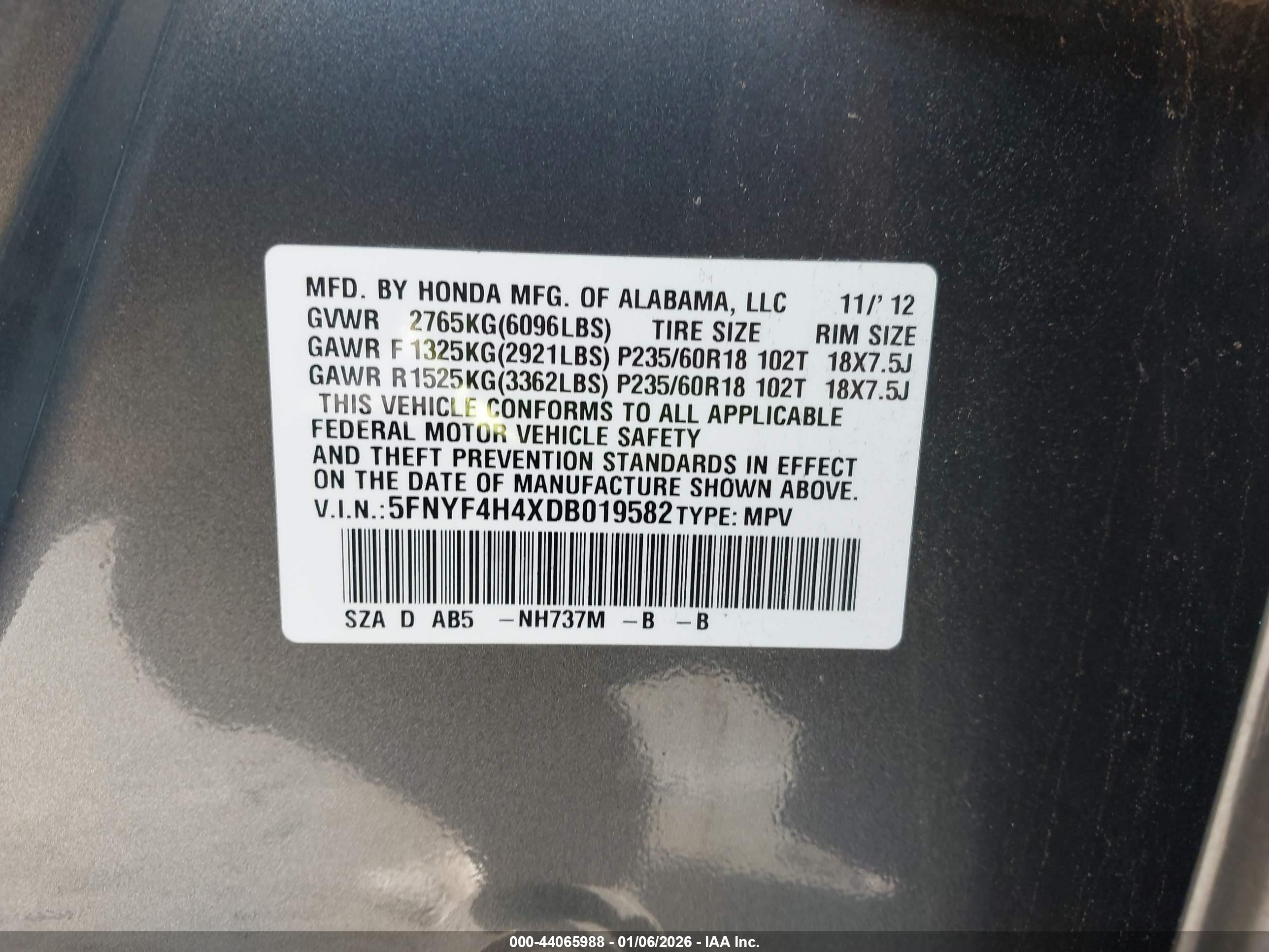 HONDA PILOT image 9