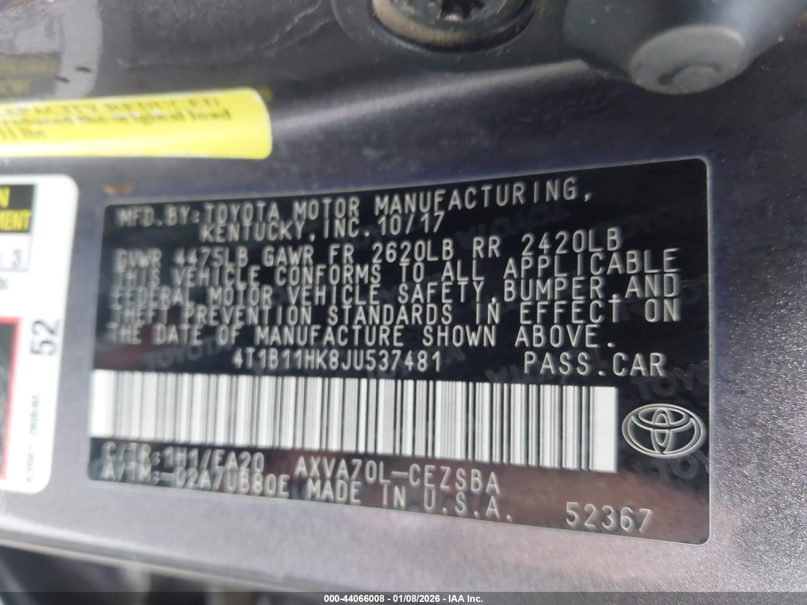 TOYOTA CAMRY image 9