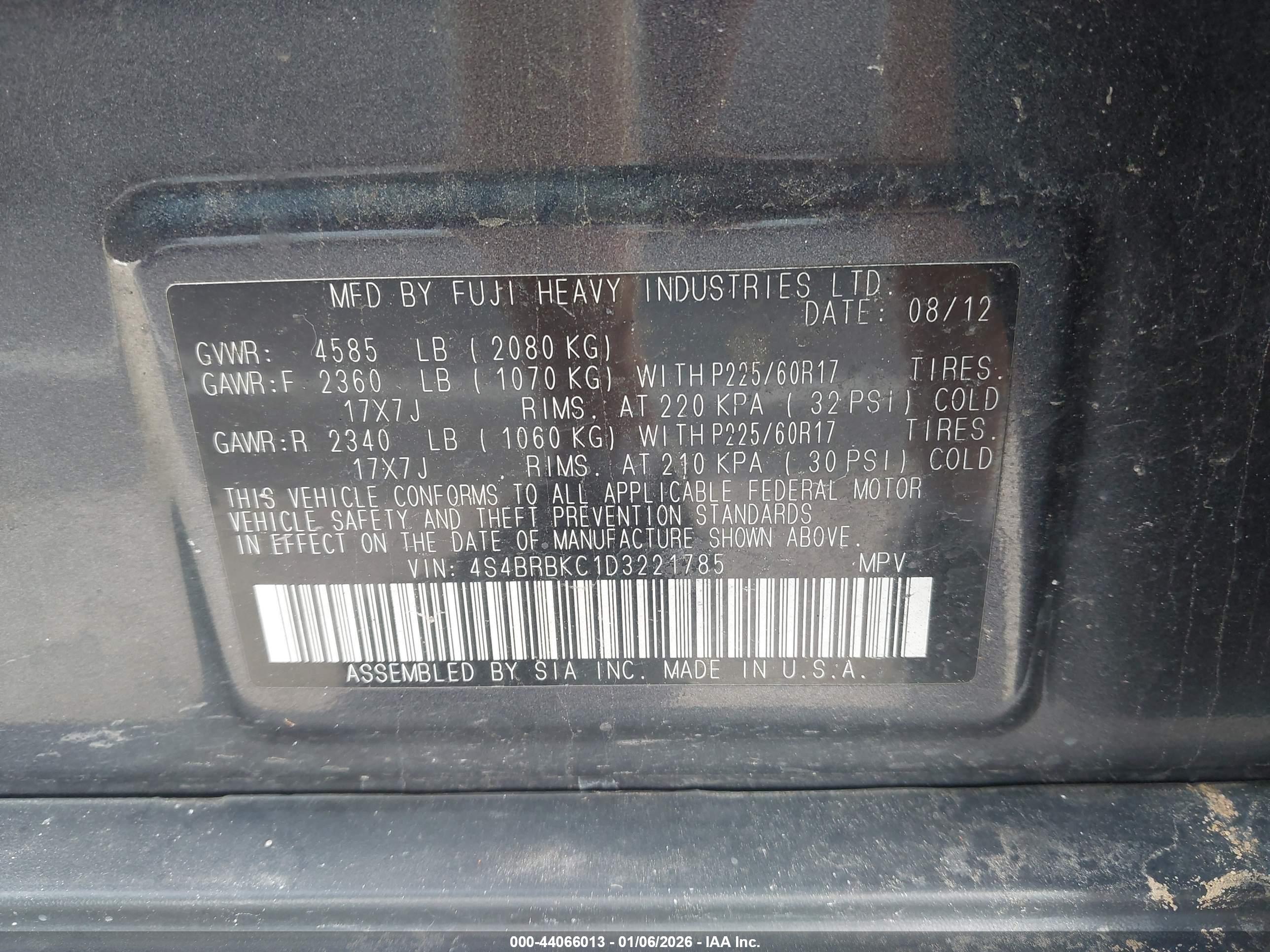 SUBARU OUTBACK image 9