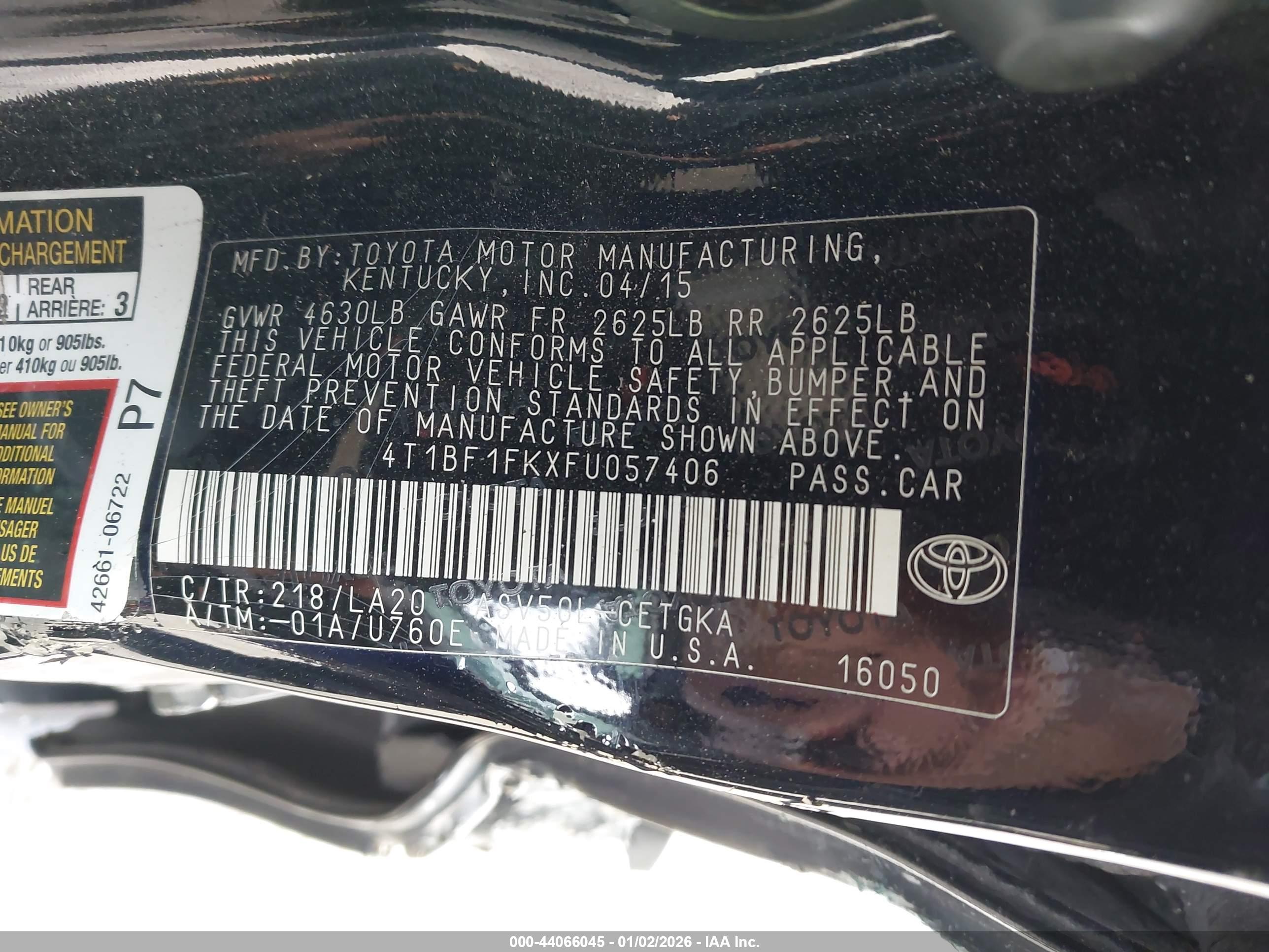TOYOTA CAMRY image 9