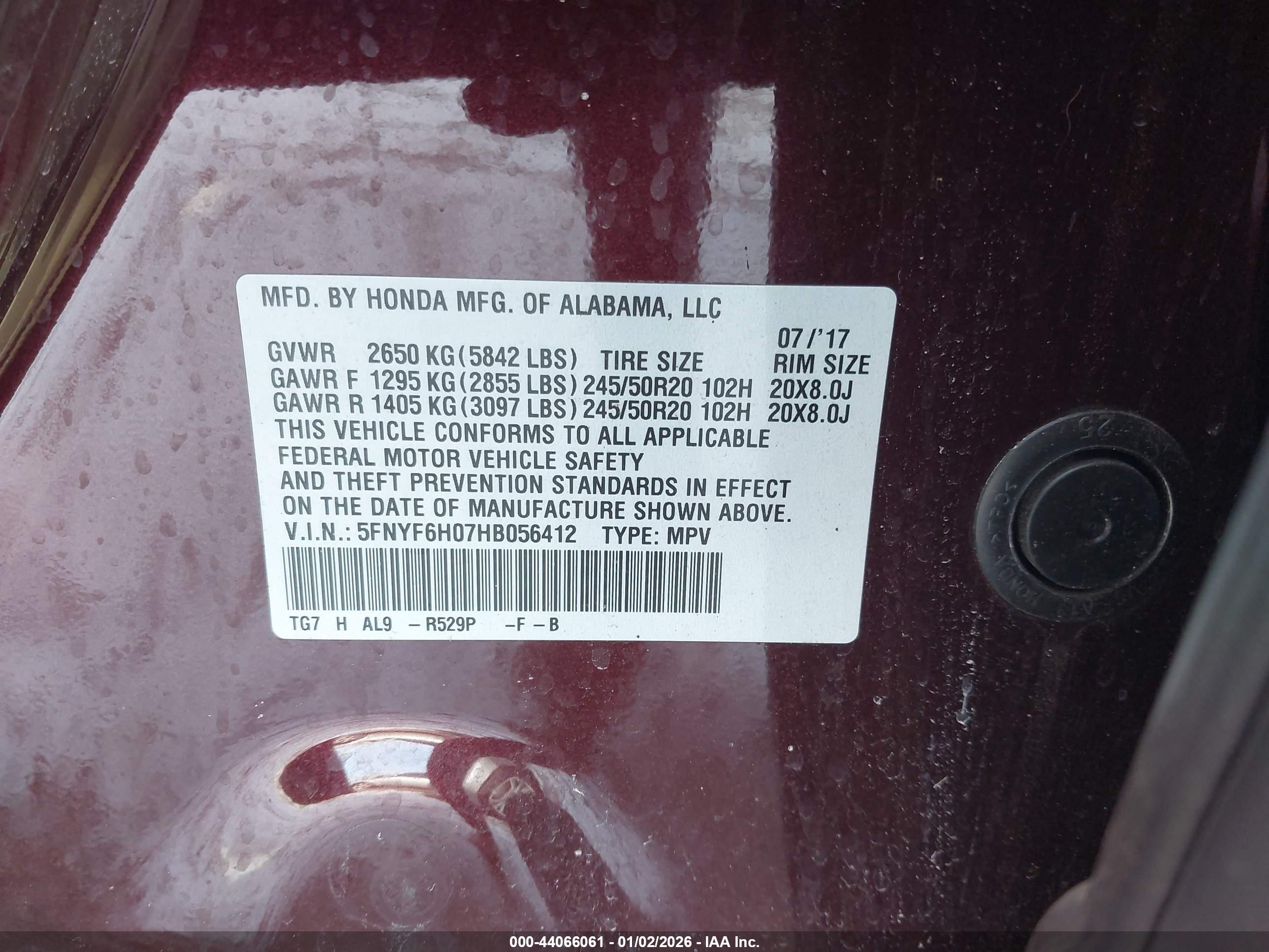 HONDA PILOT image 9