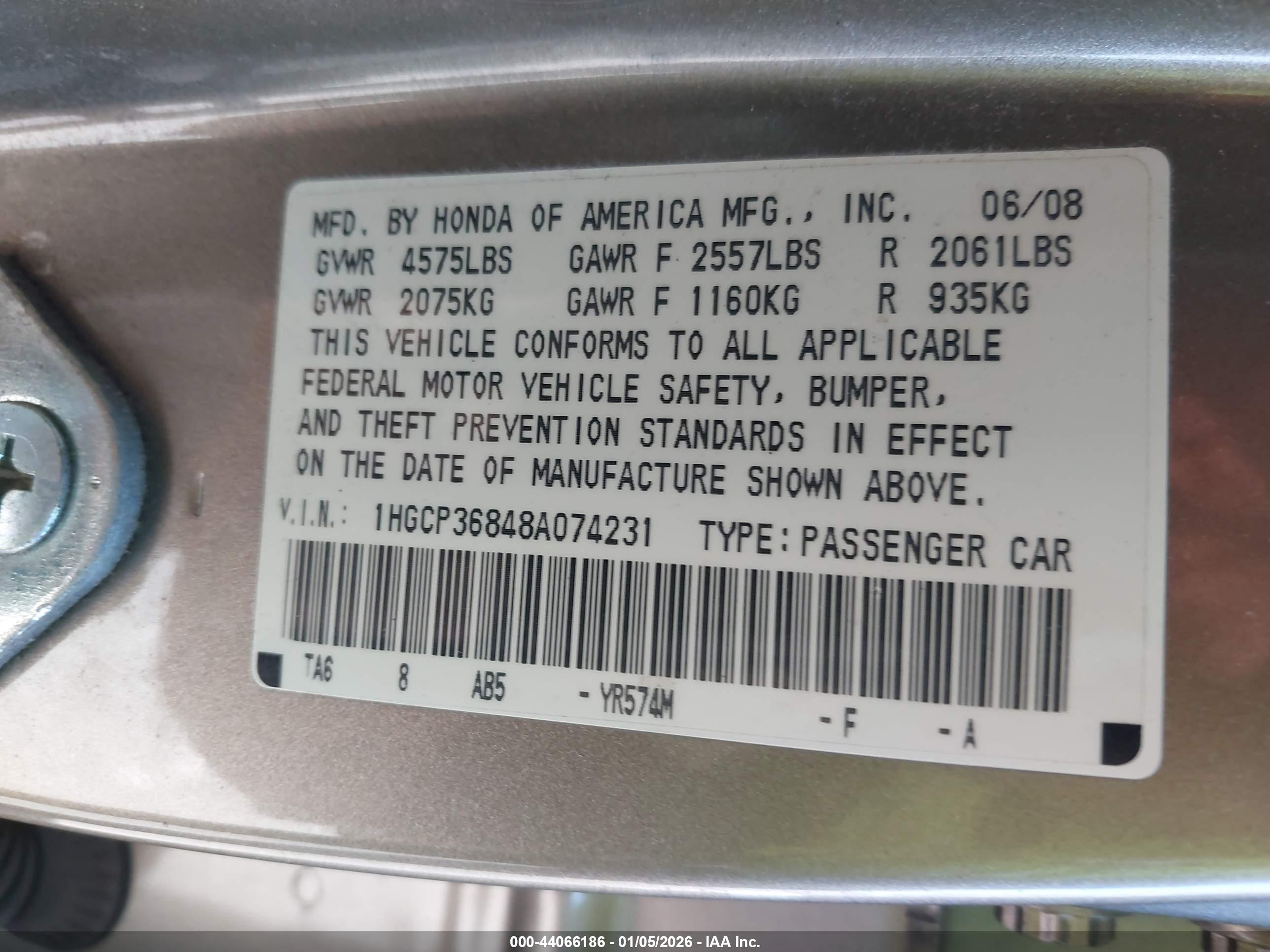 HONDA ACCORD image 9