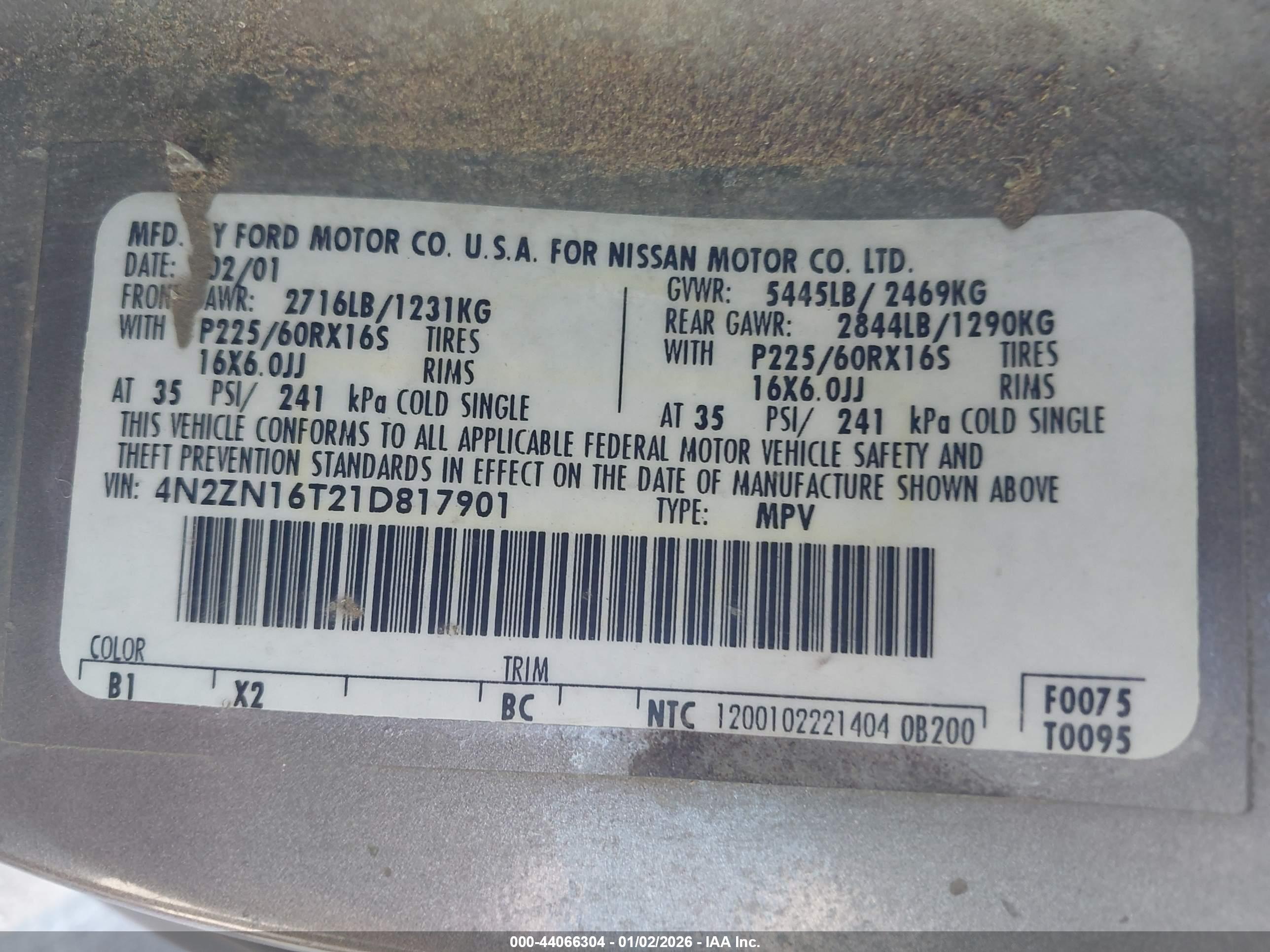 NISSAN QUEST image 9