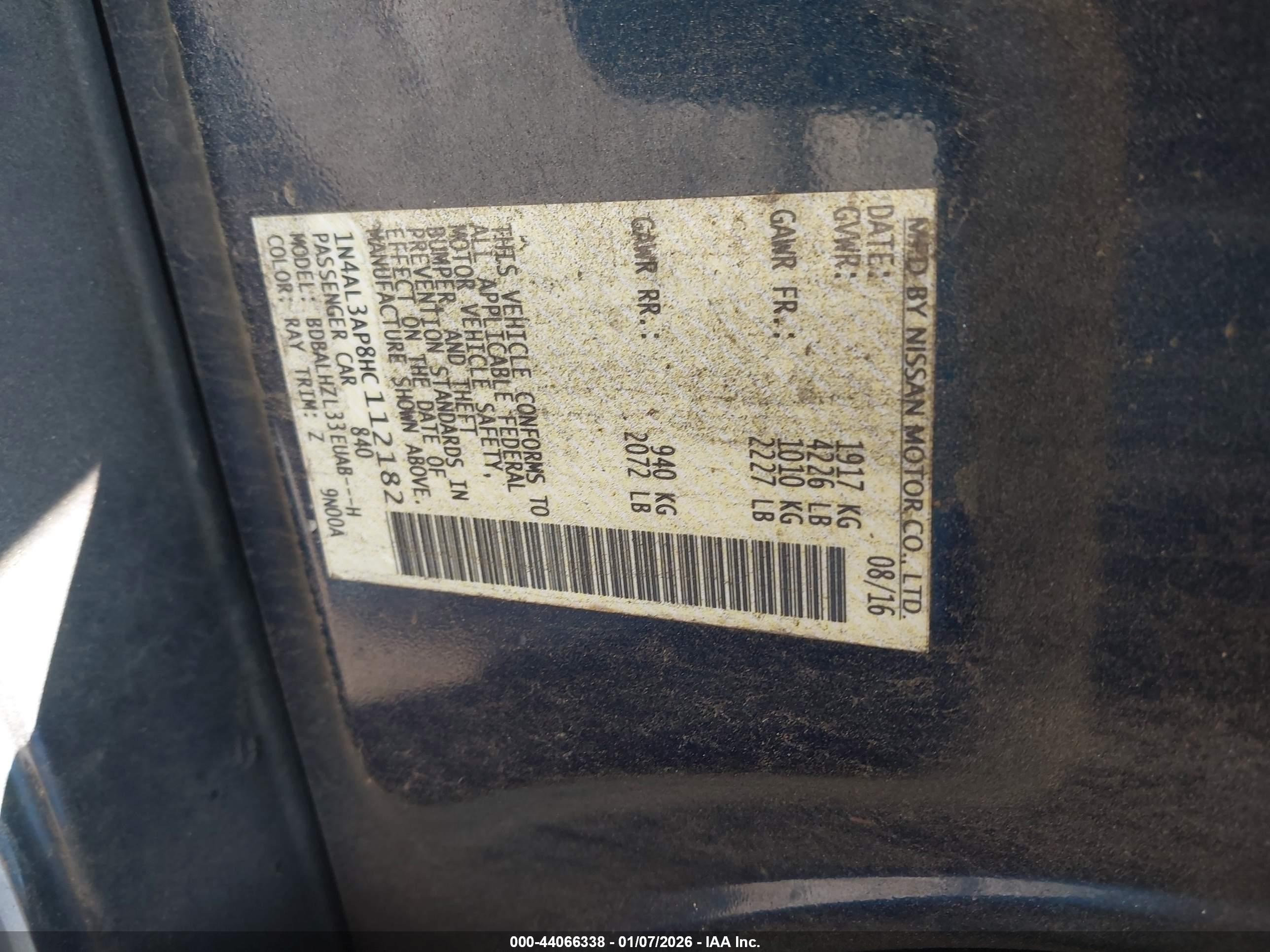 NISSAN ALTIMA image 9