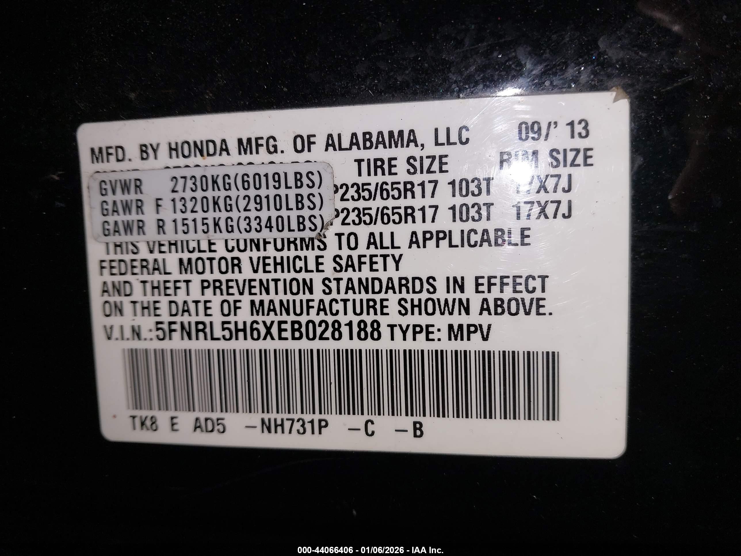 HONDA ODYSSEY image 9