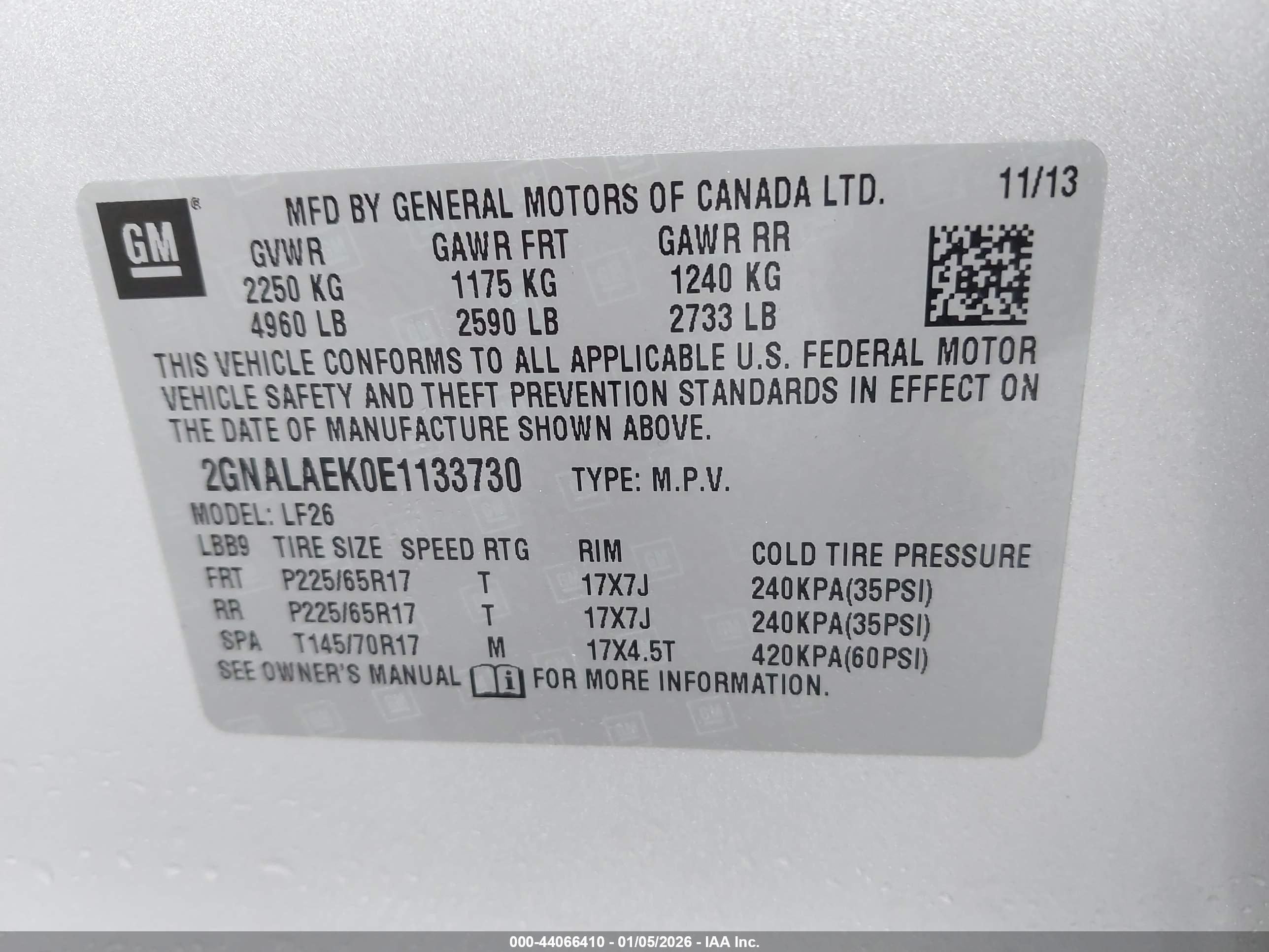 CHEVROLET EQUINOX image 9