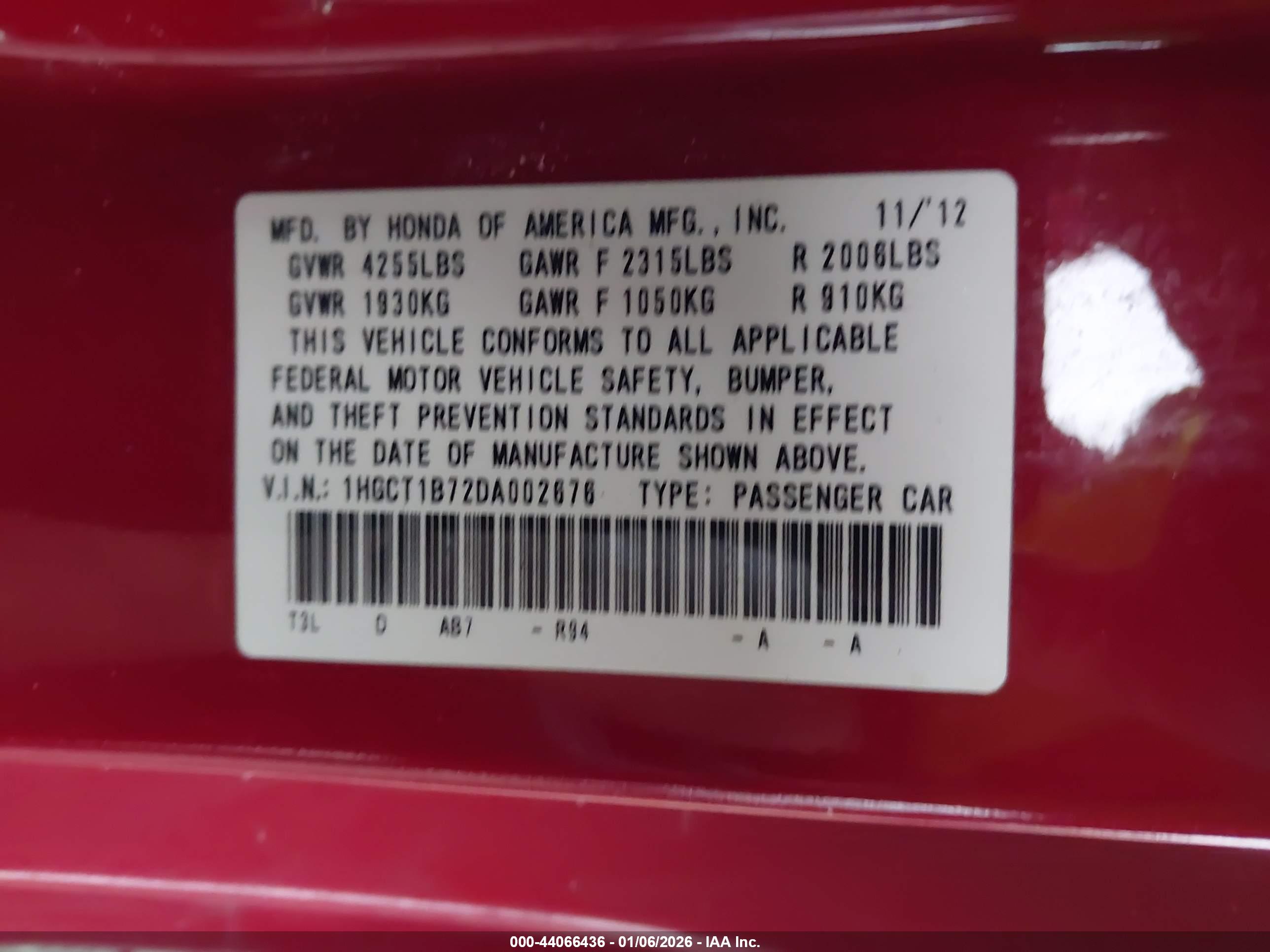HONDA ACCORD image 9