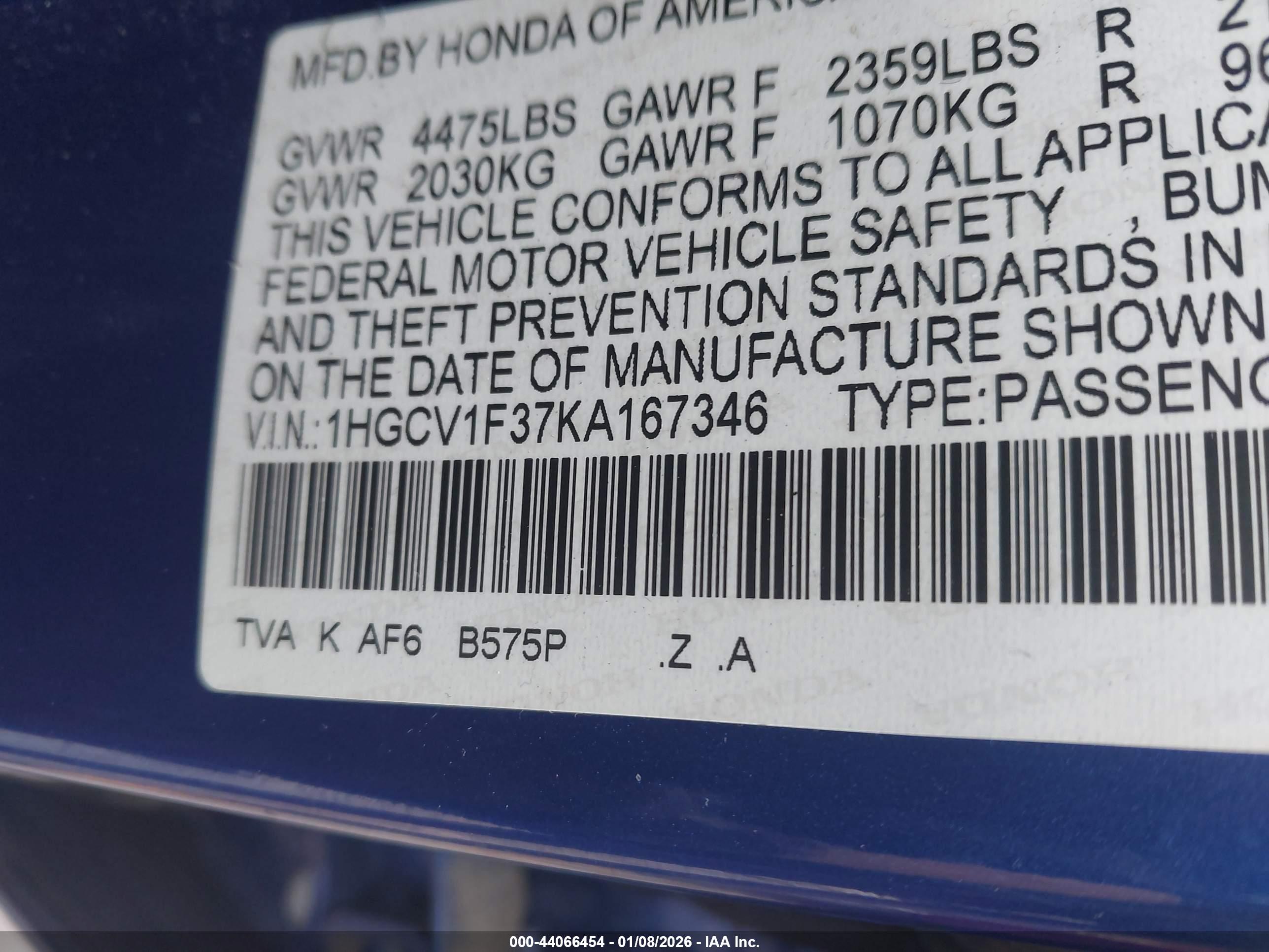 HONDA ACCORD image 9