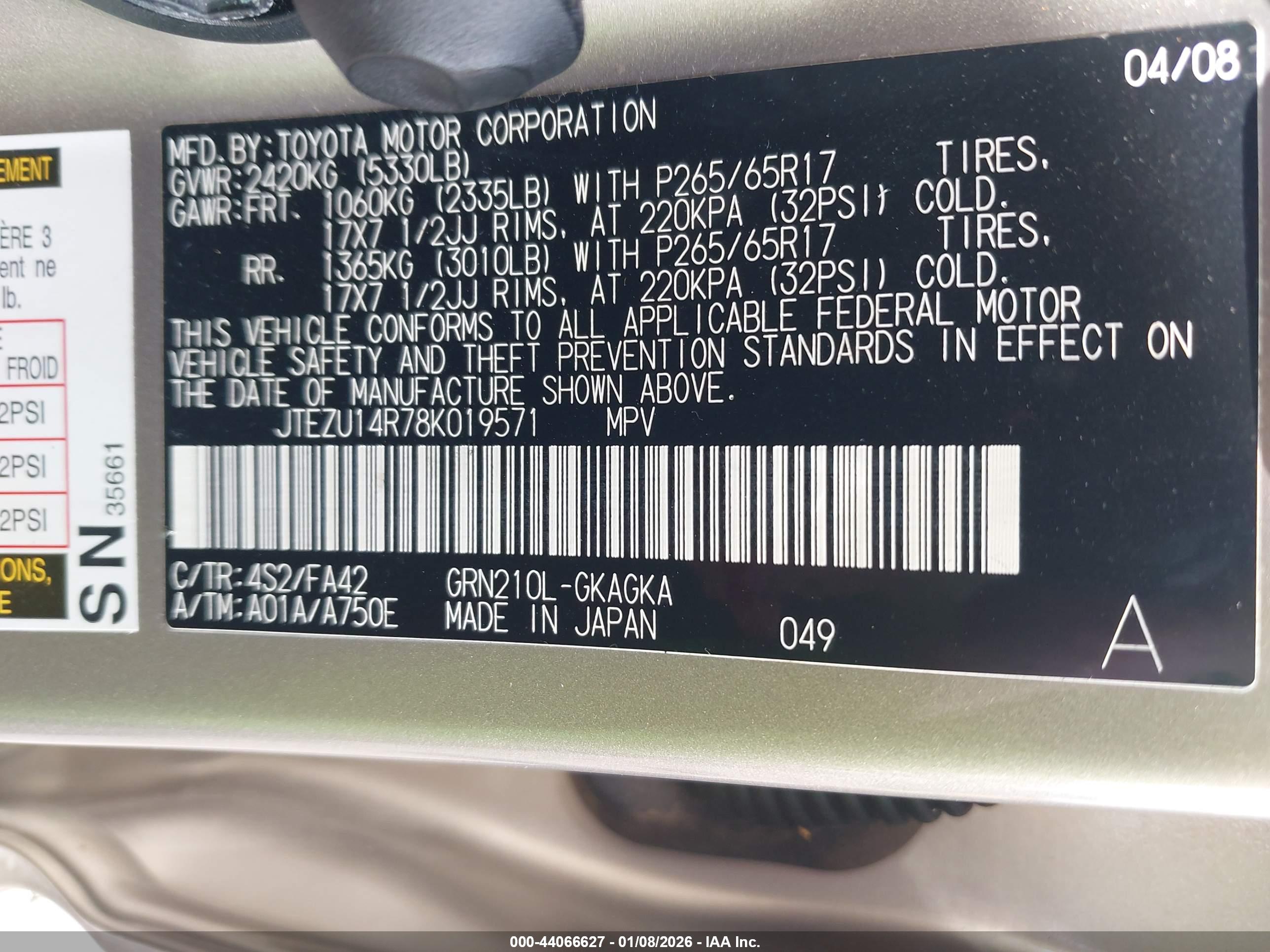 TOYOTA 4RUNNER image 9