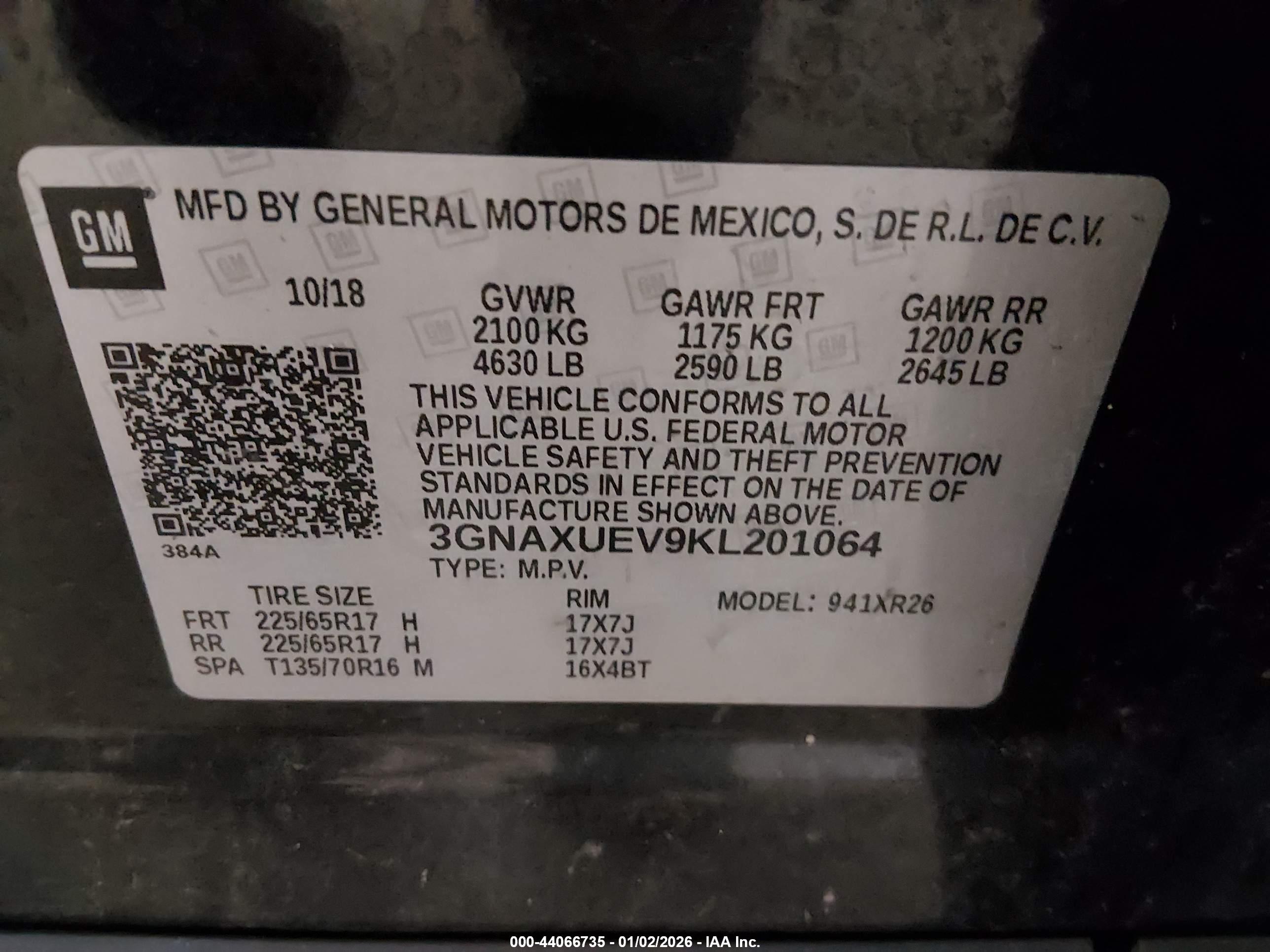 CHEVROLET EQUINOX image 9