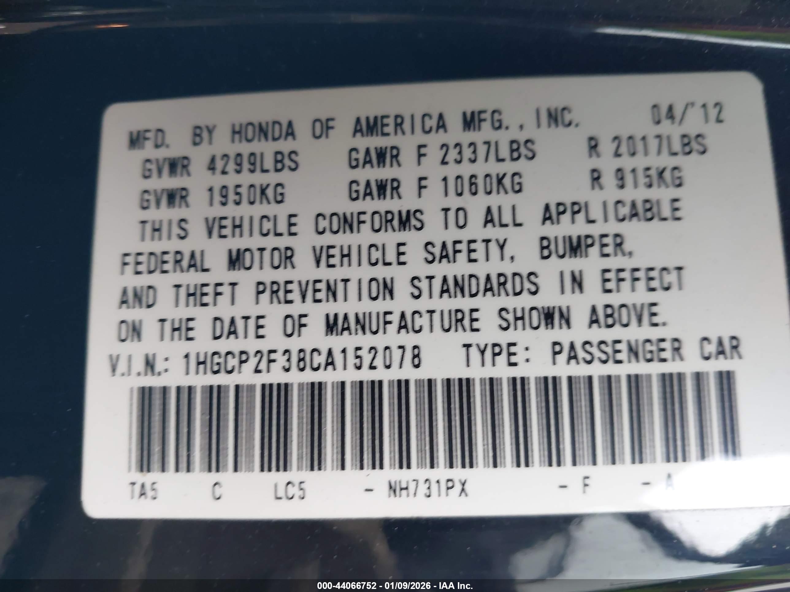 HONDA ACCORD image 9