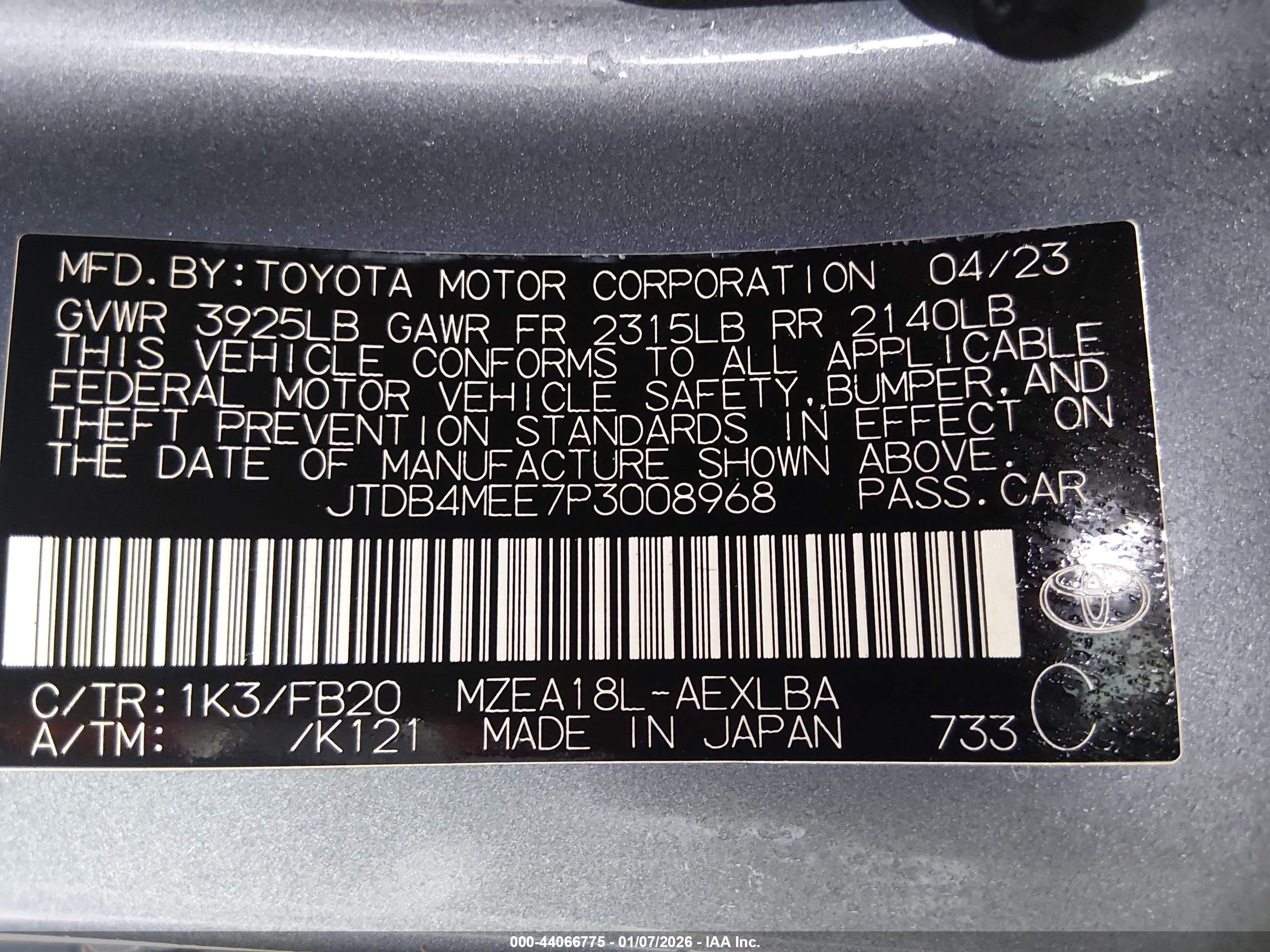 TOYOTA COROLLA image 9