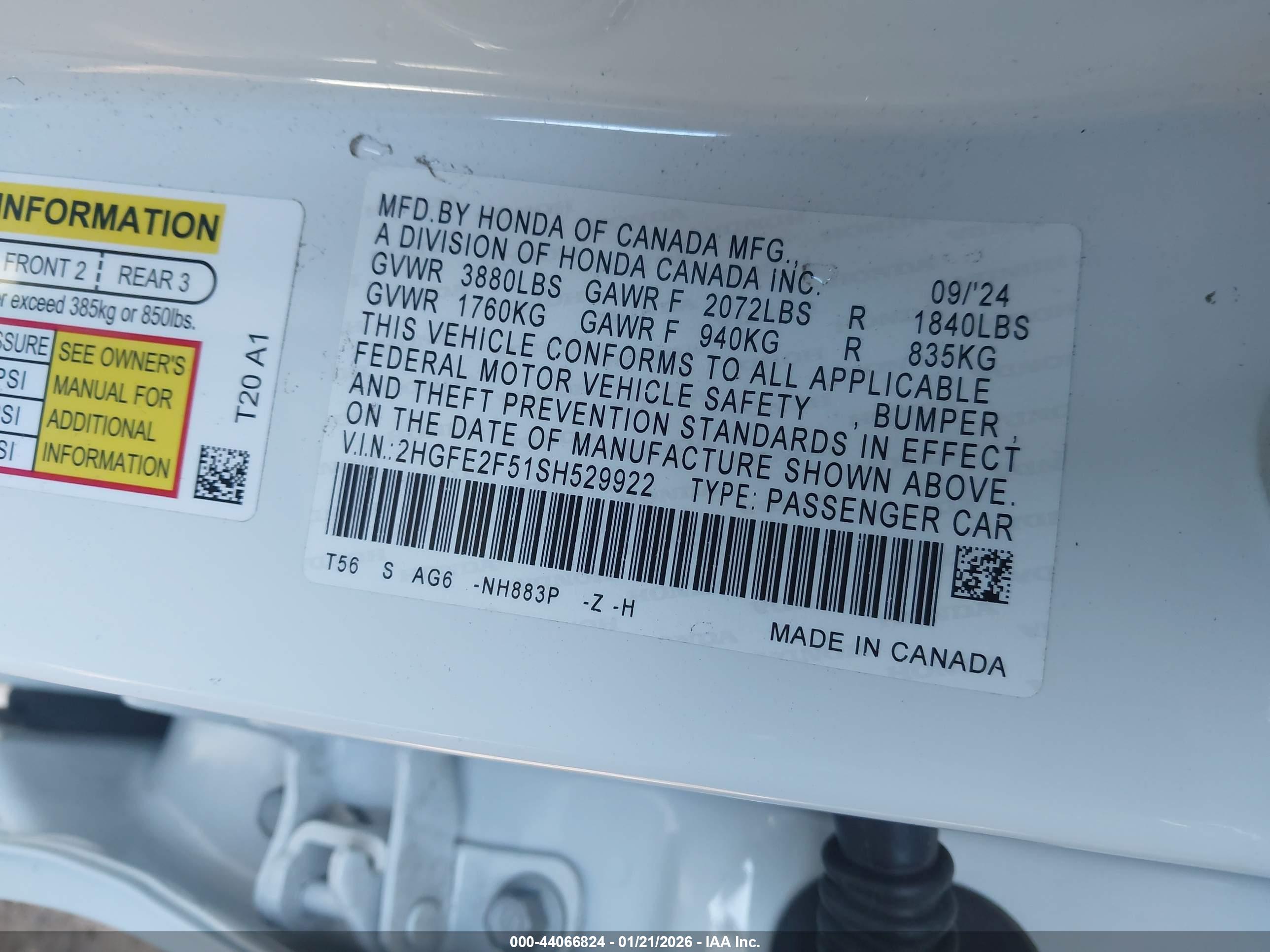 HONDA CIVIC image 9