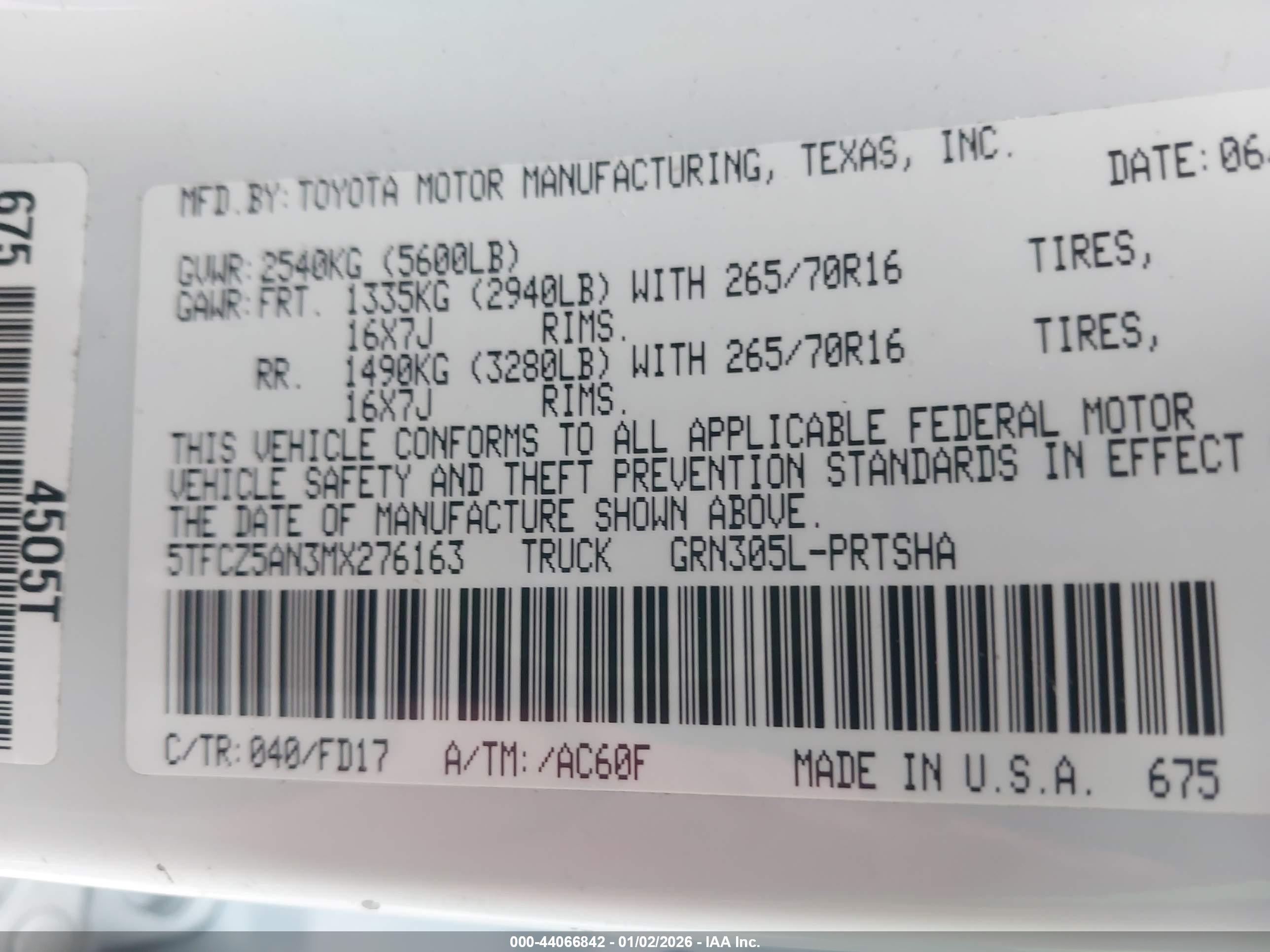 TOYOTA TACOMA image 9