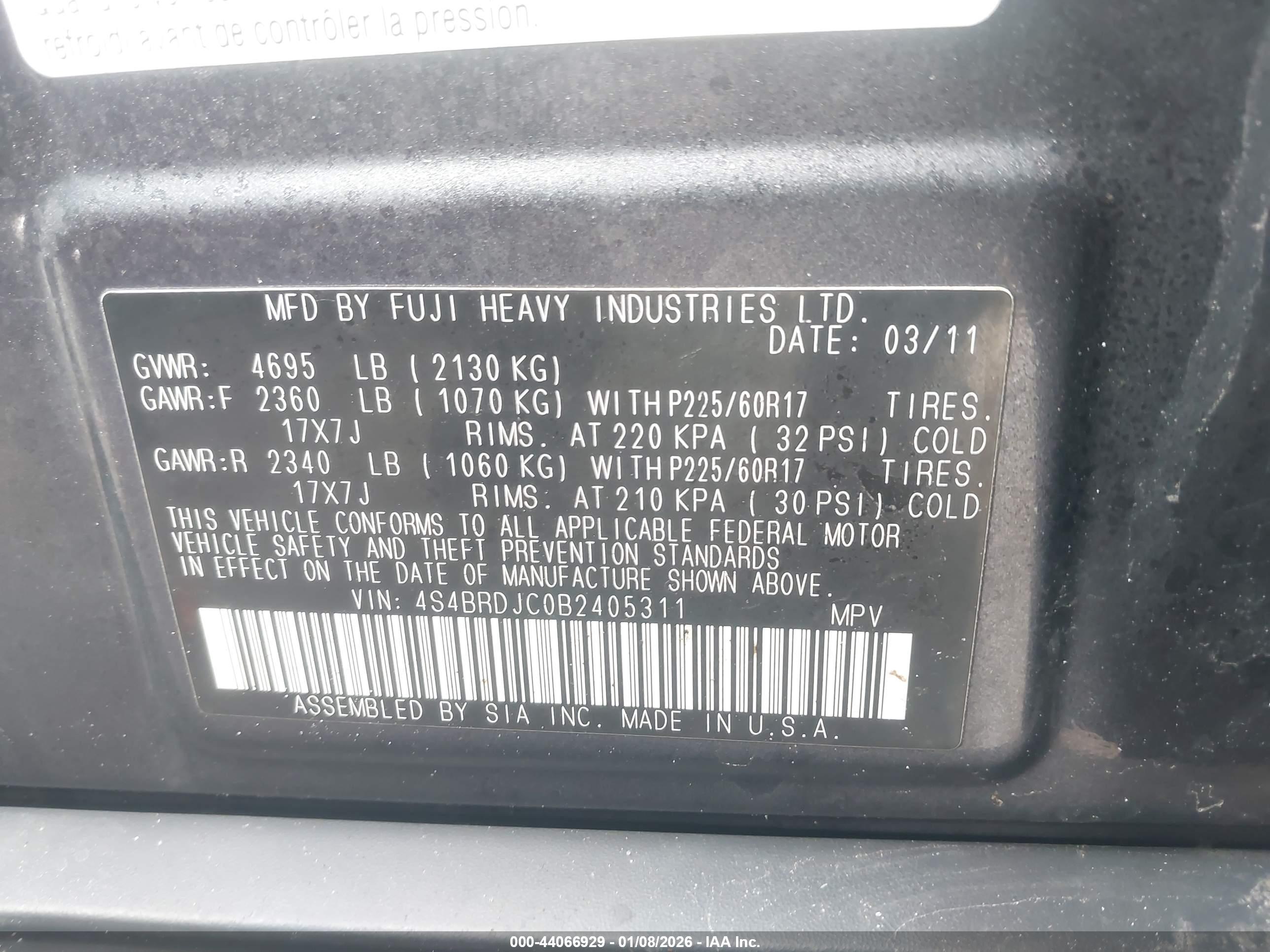 SUBARU OUTBACK image 9