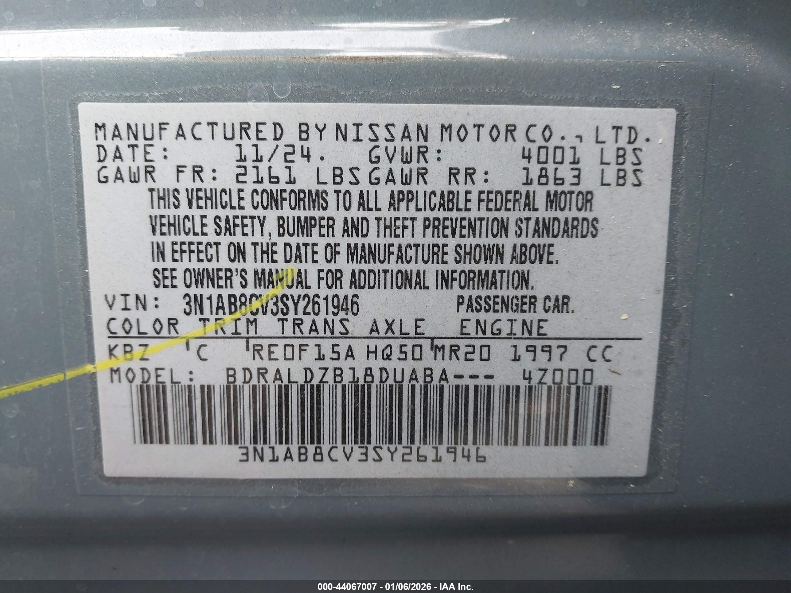 NISSAN SENTRA image 9