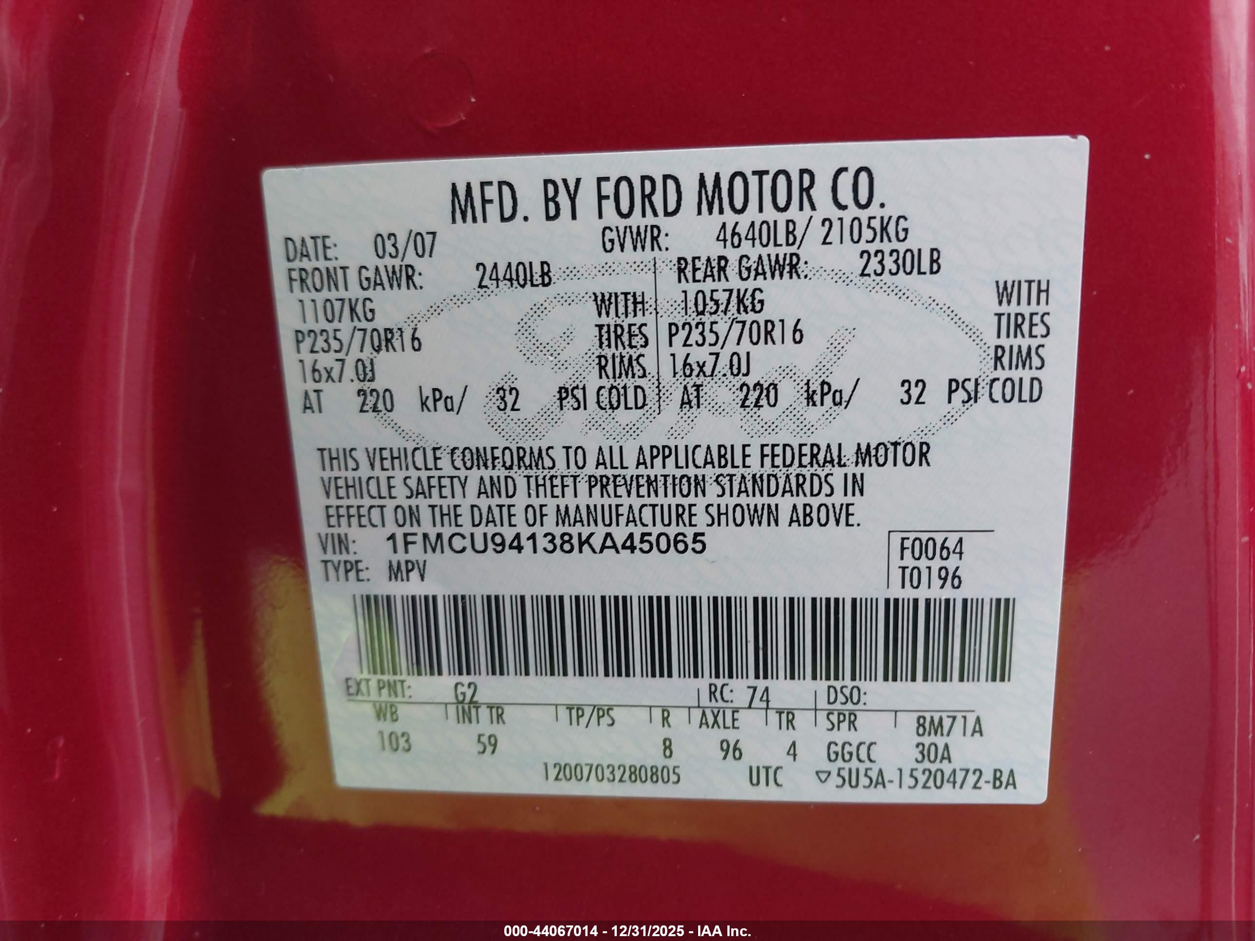 FORD ESCAPE image 9
