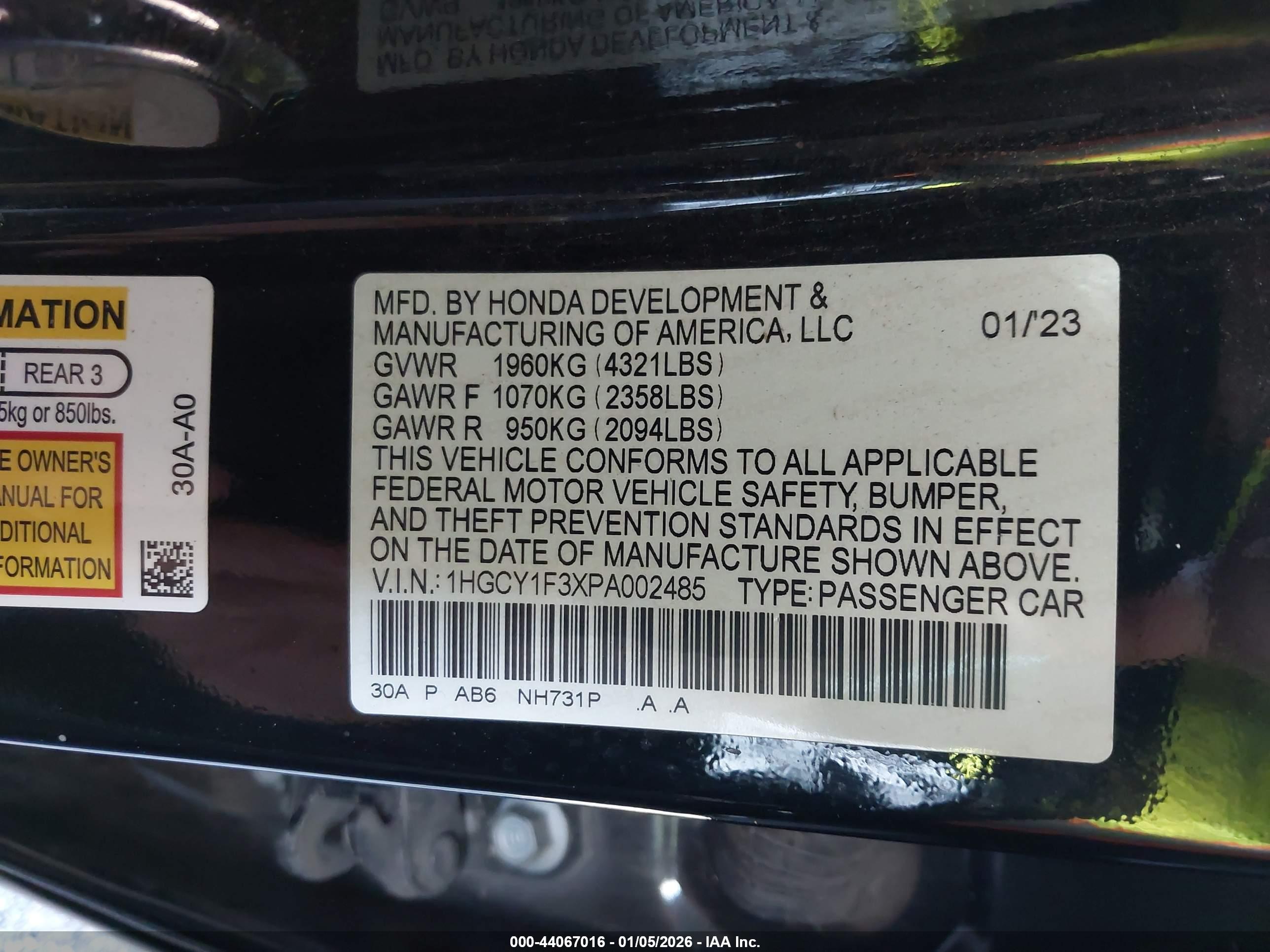 HONDA ACCORD image 9