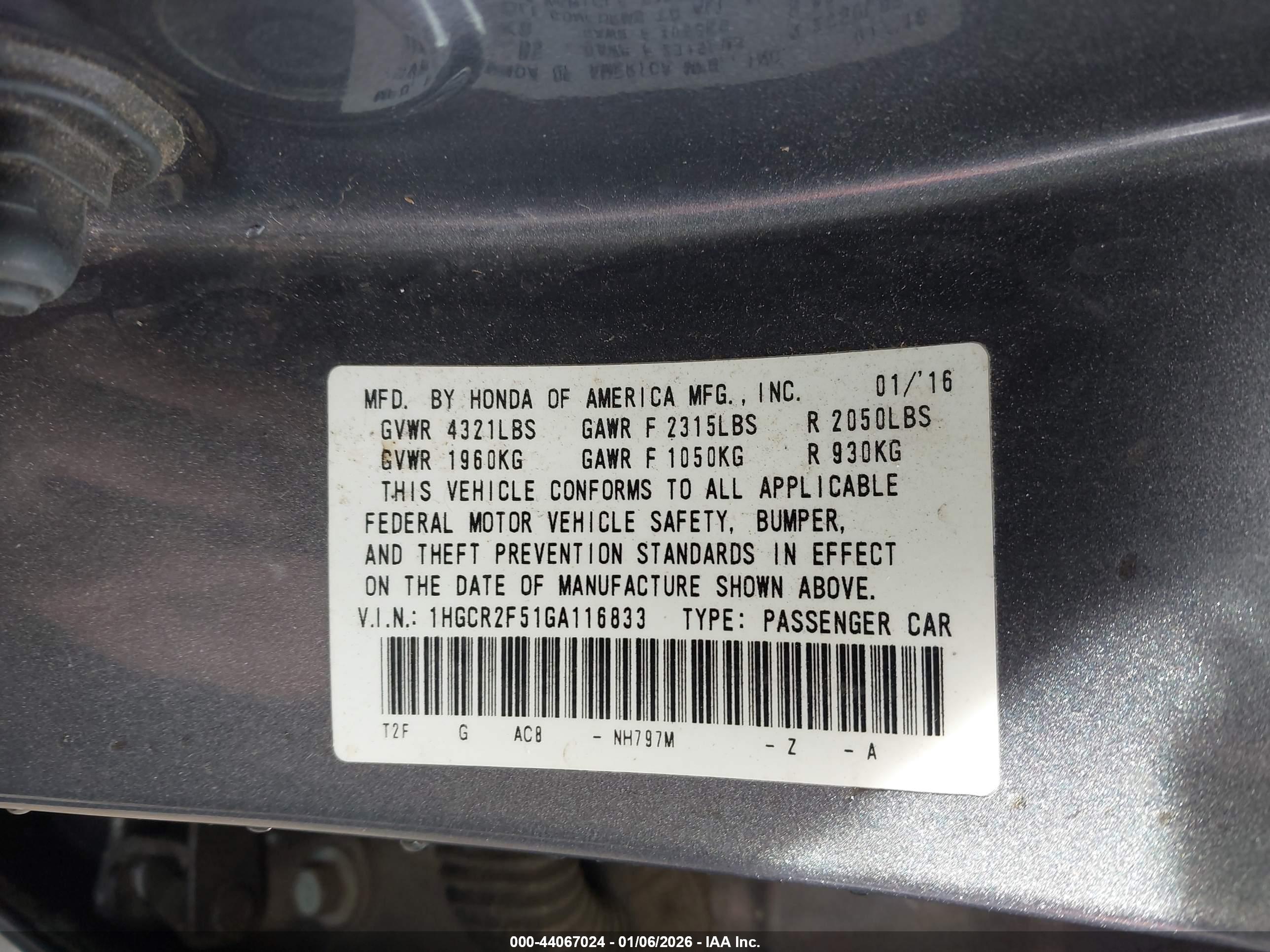 HONDA ACCORD image 9