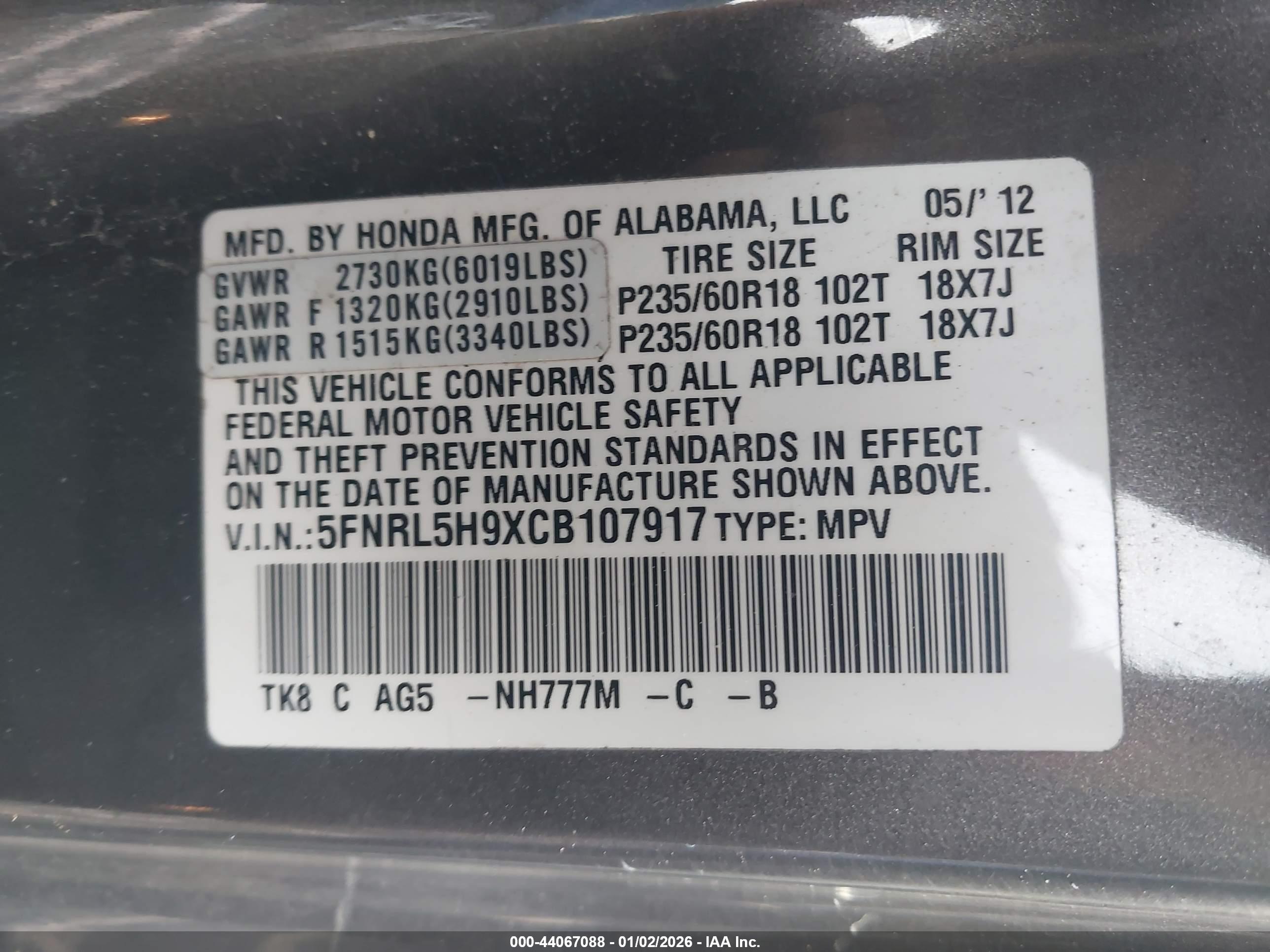 HONDA ODYSSEY image 9