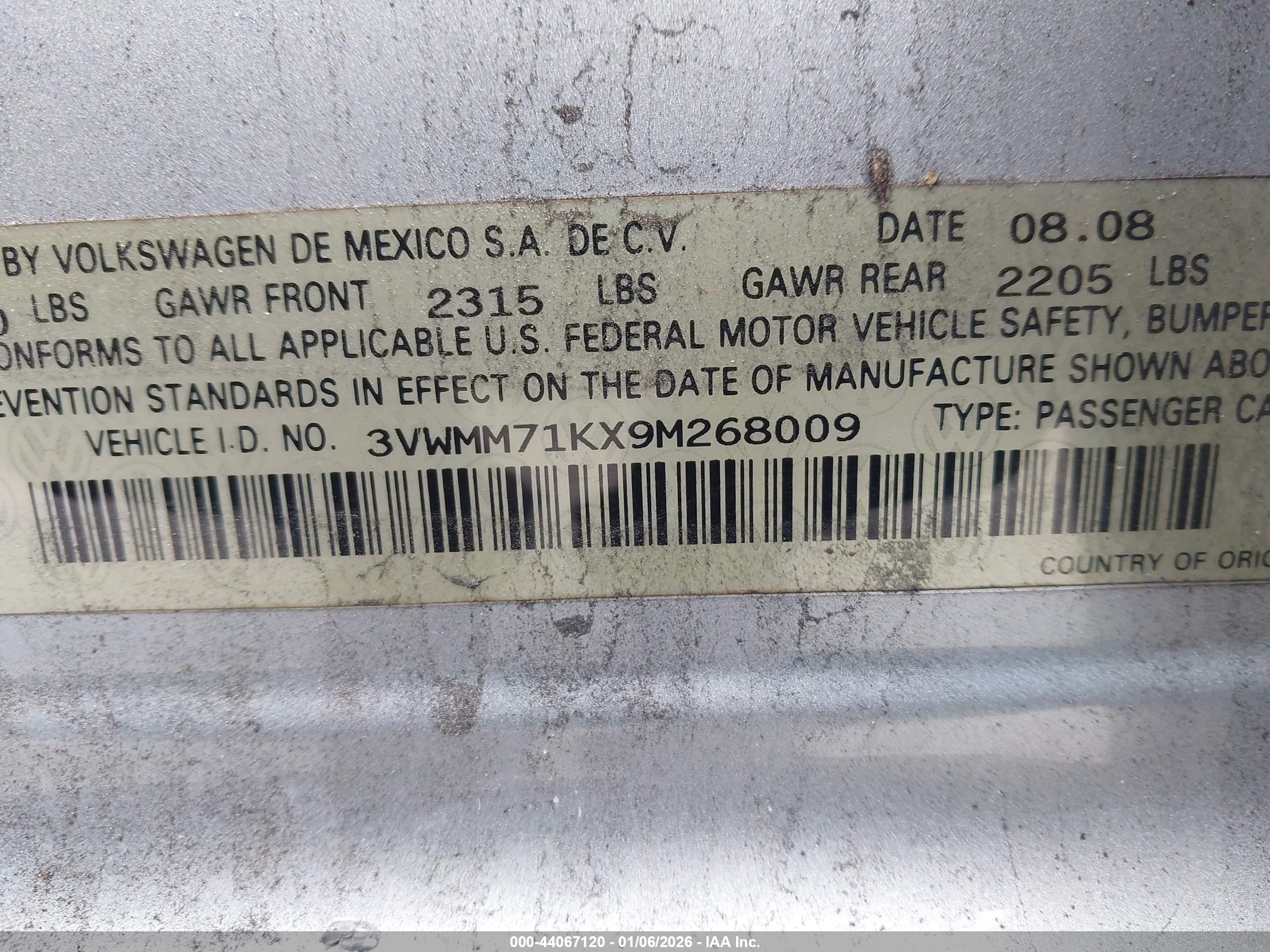VOLKSWAGEN JETTA image 9