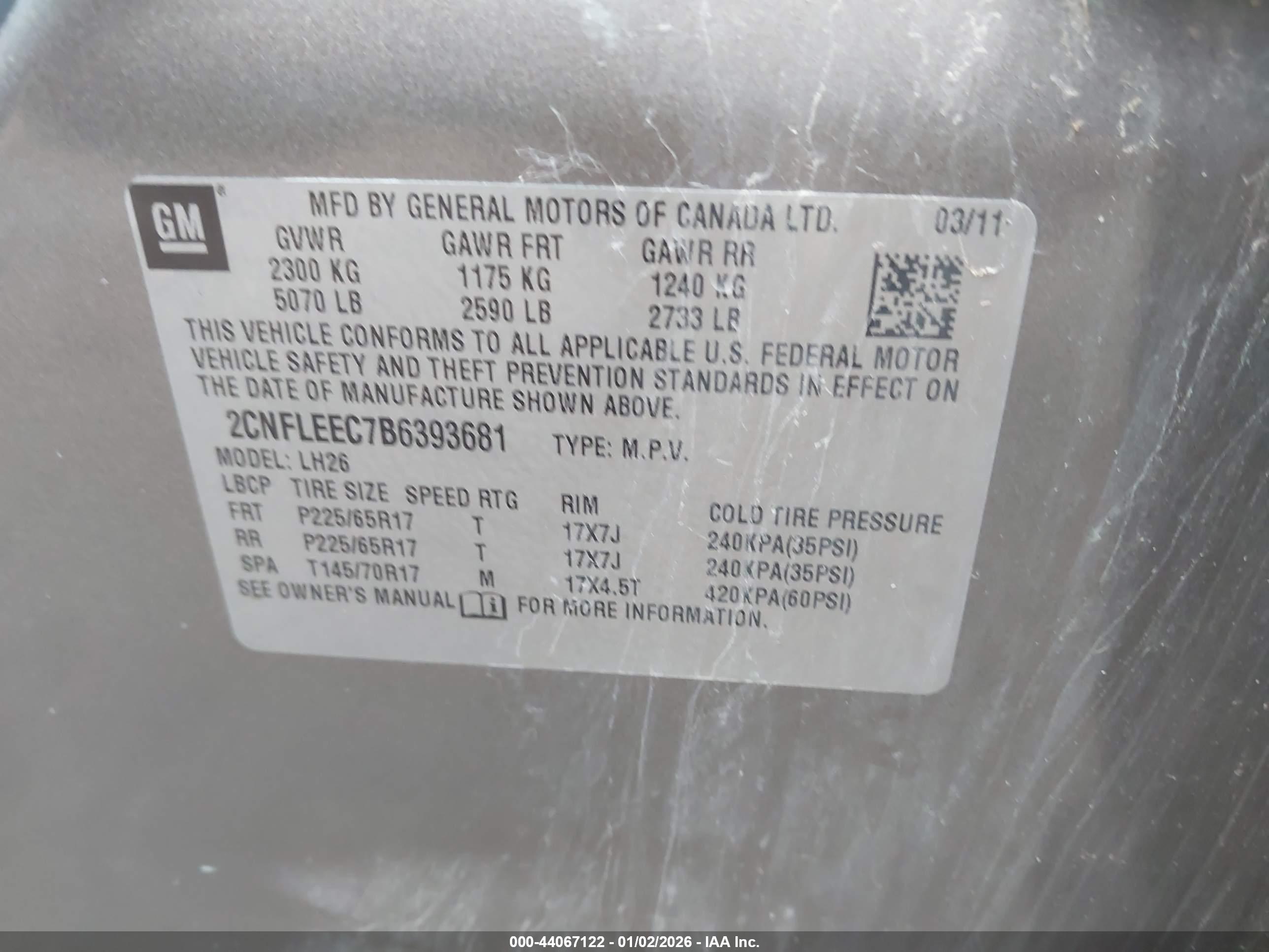 CHEVROLET EQUINOX image 9