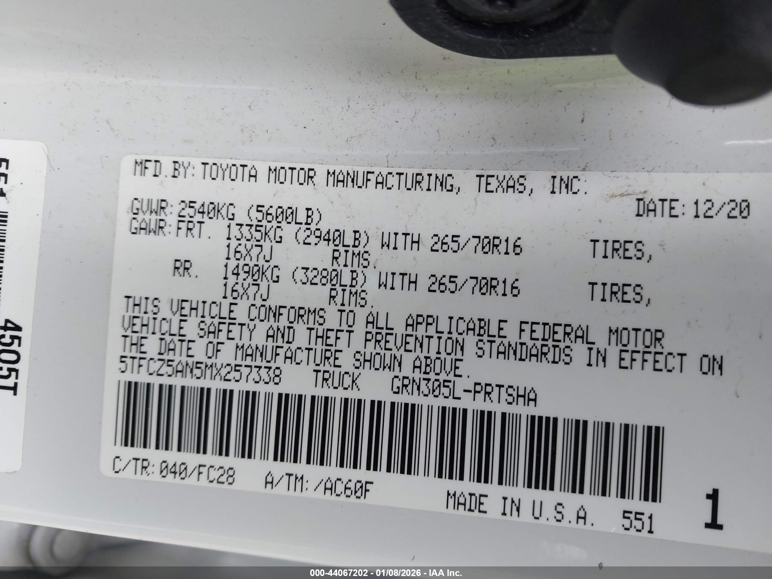 TOYOTA TACOMA image 9