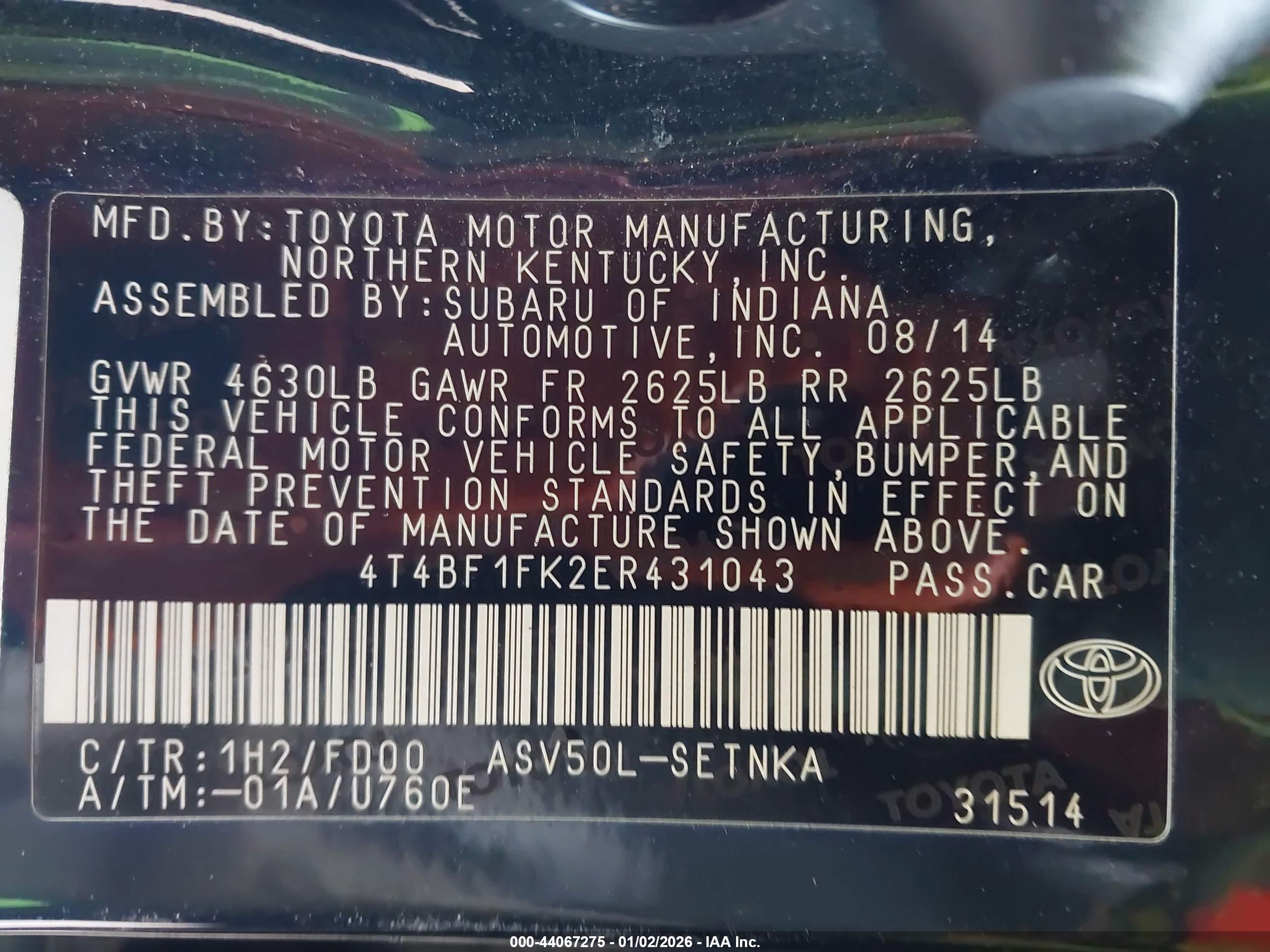 TOYOTA CAMRY image 9