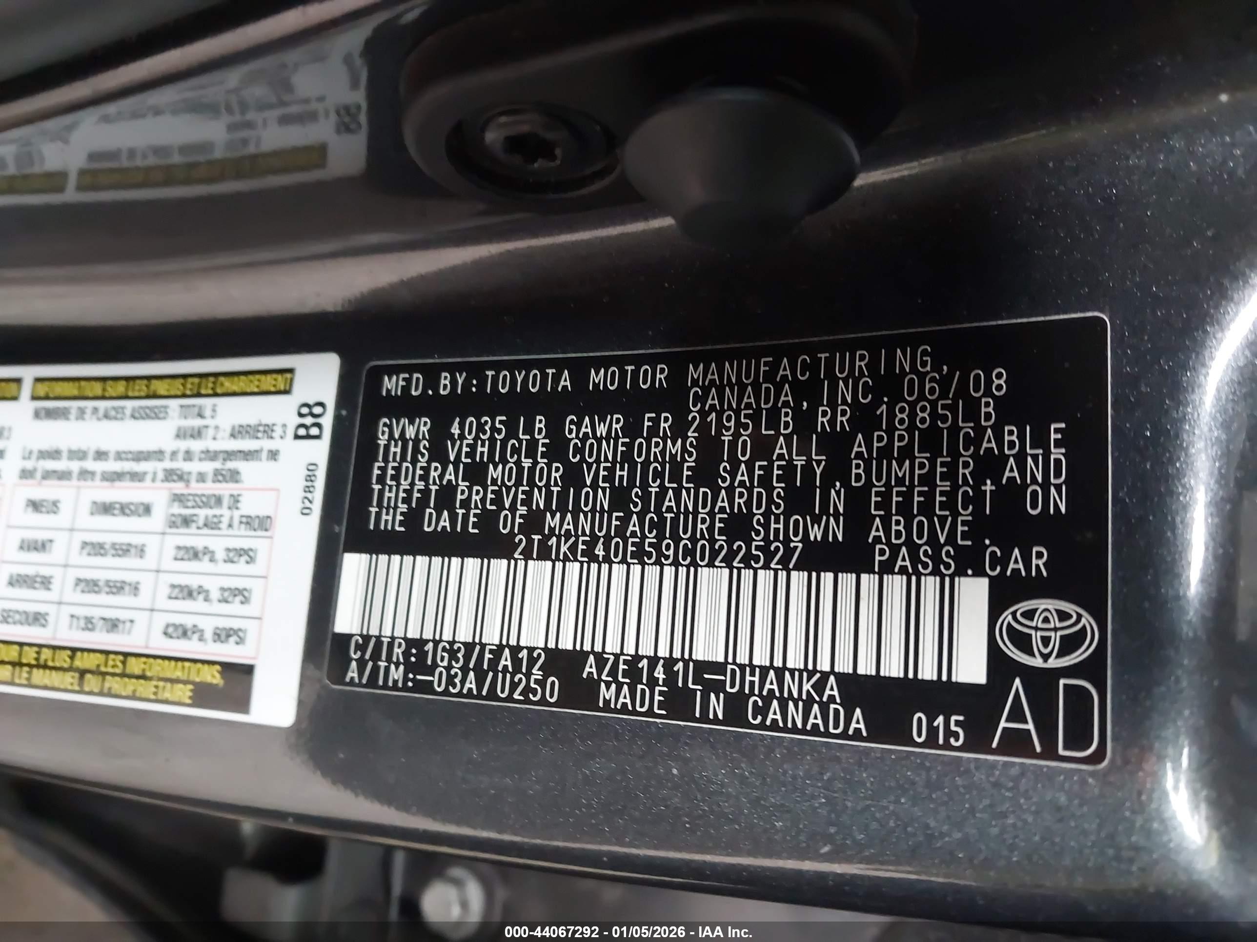 TOYOTA MATRIX image 9