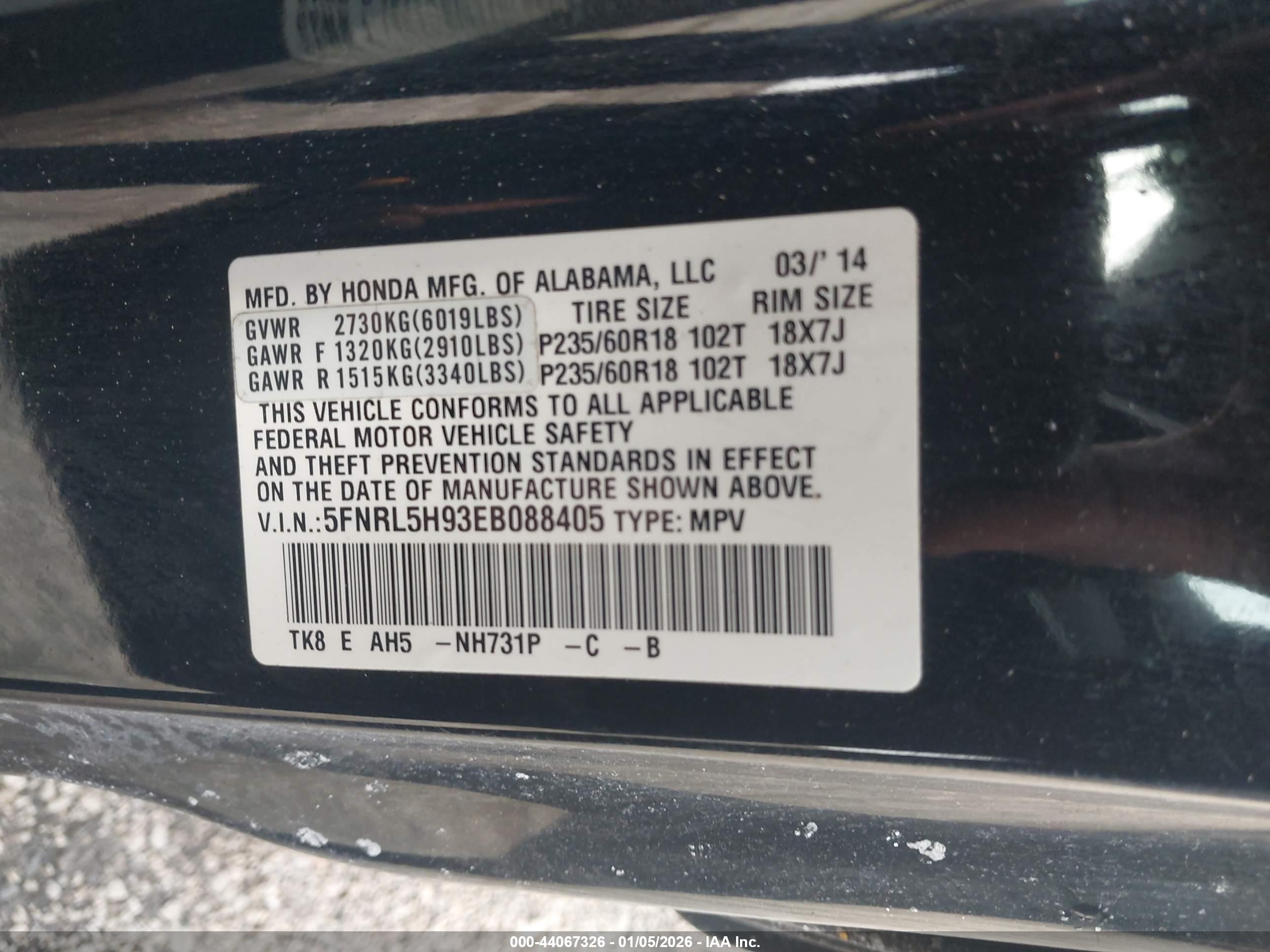 HONDA ODYSSEY image 9