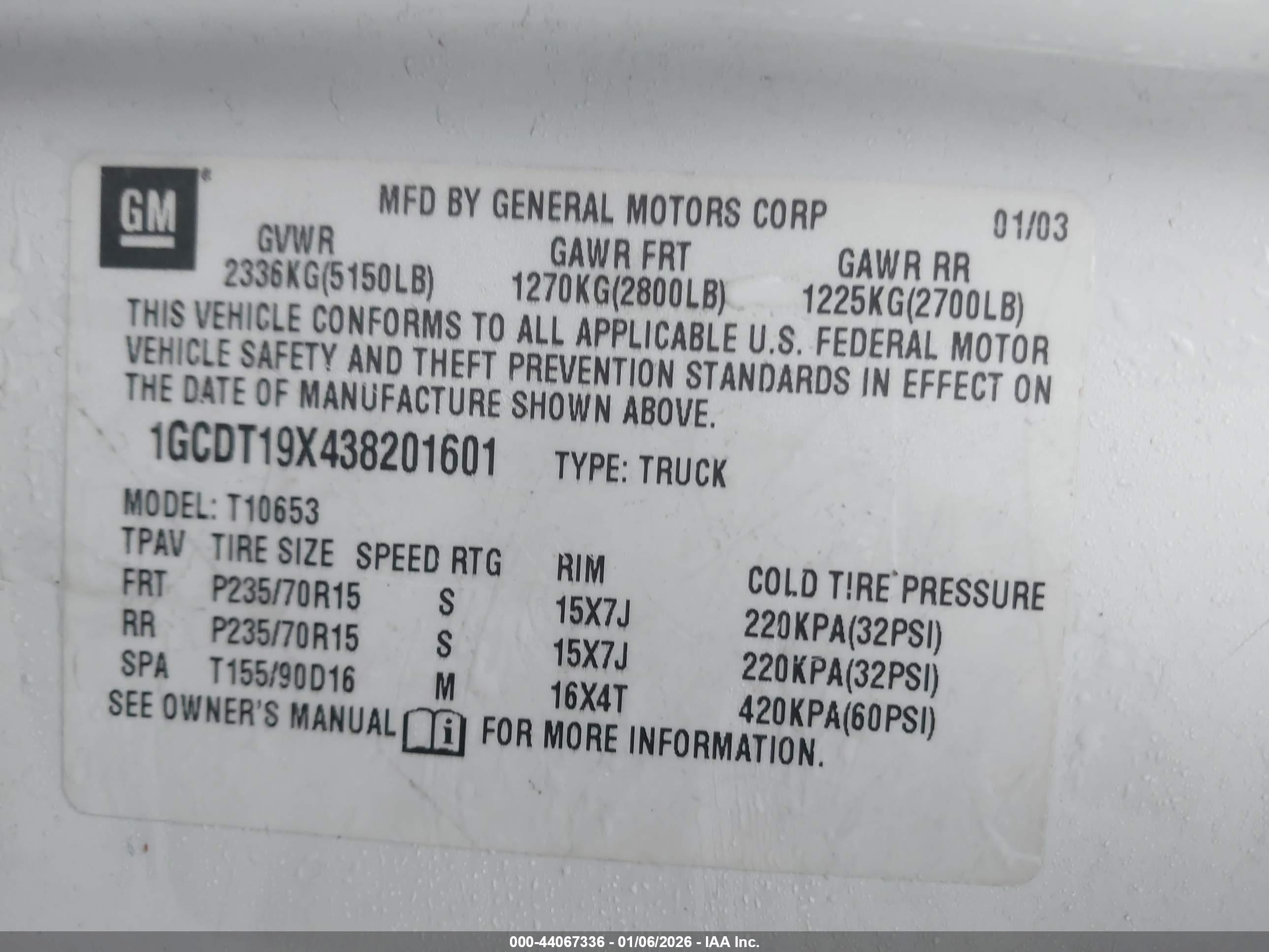 CHEVROLET S-10 image 9