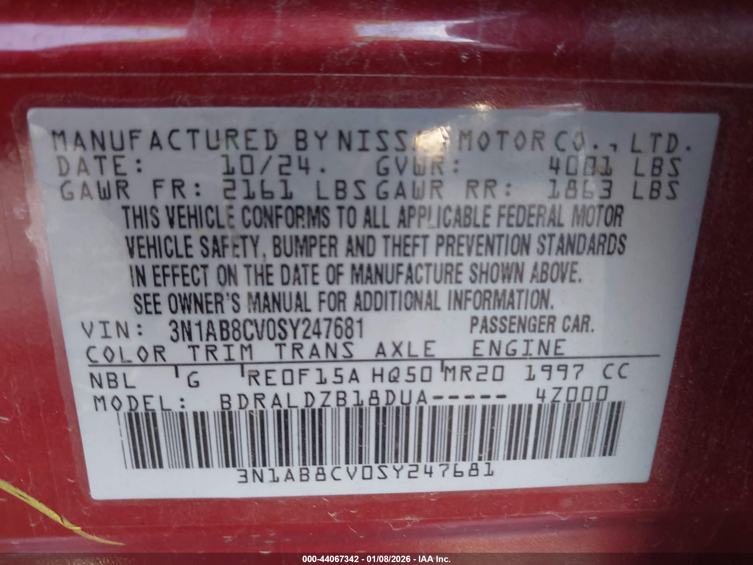 NISSAN SENTRA image 9