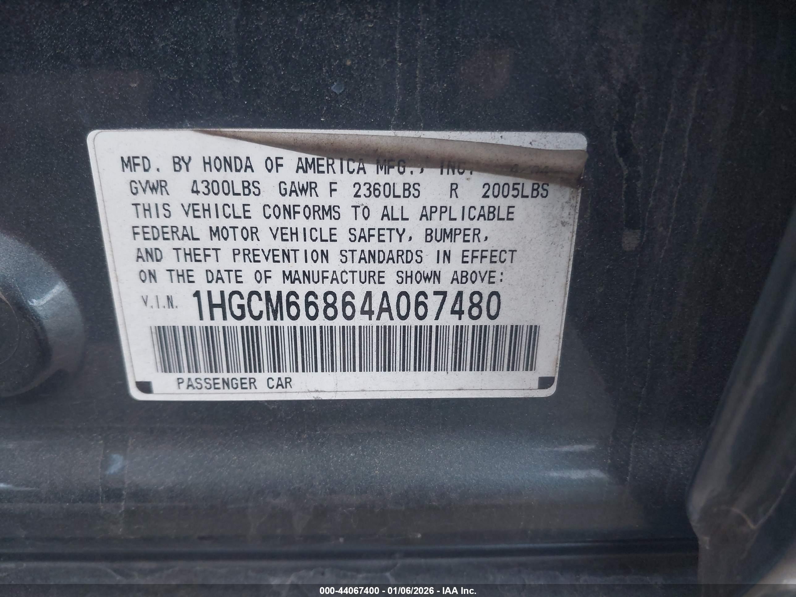 HONDA ACCORD image 9