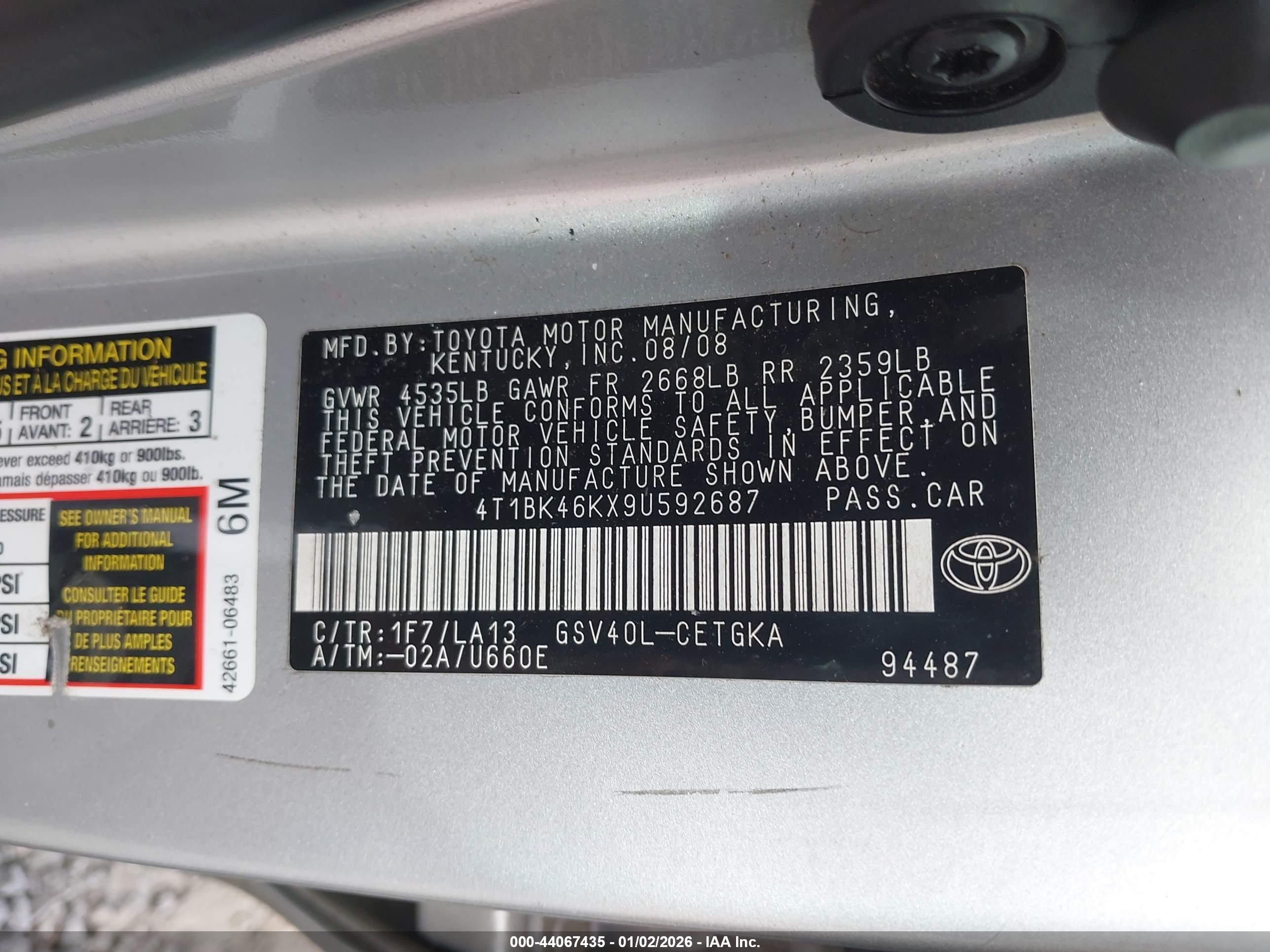TOYOTA CAMRY image 9