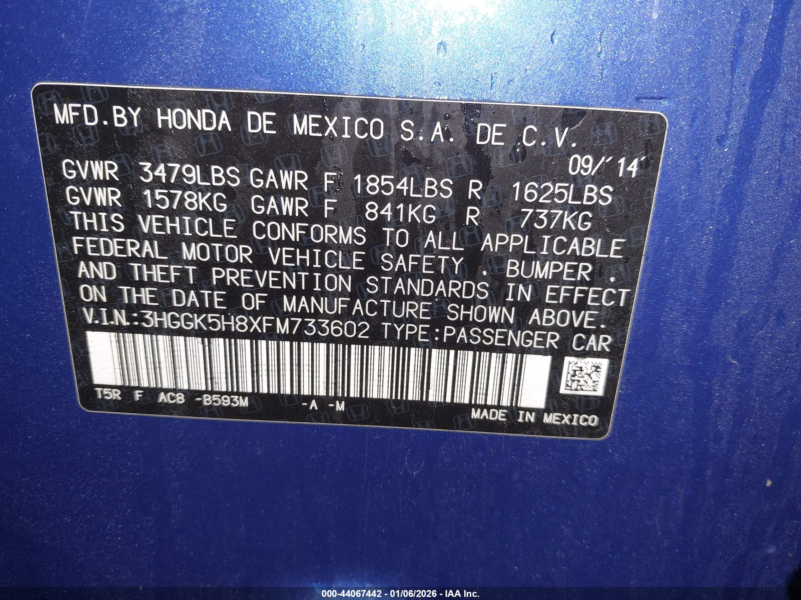 HONDA FIT image 9