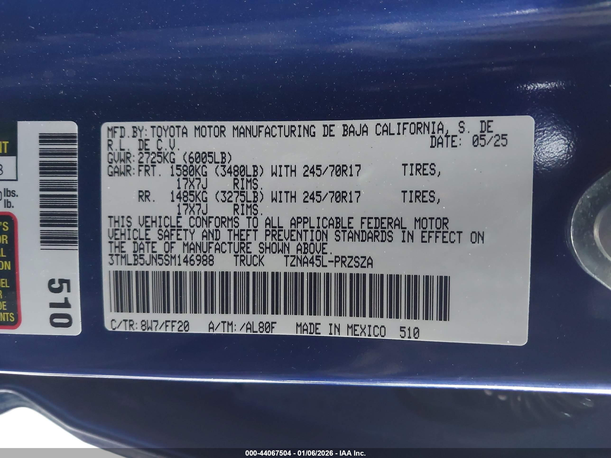 TOYOTA TACOMA image 9