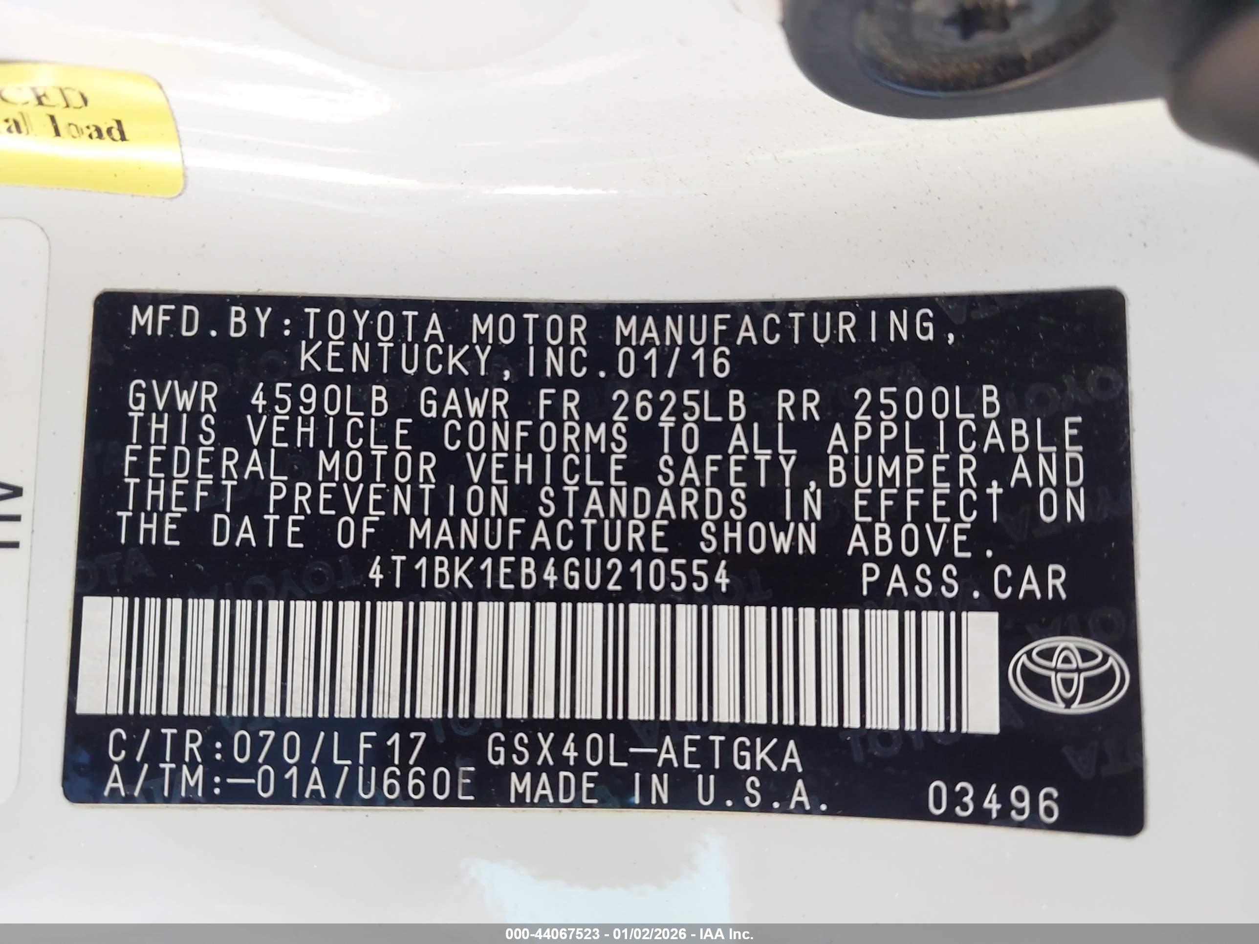 TOYOTA AVALON image 9