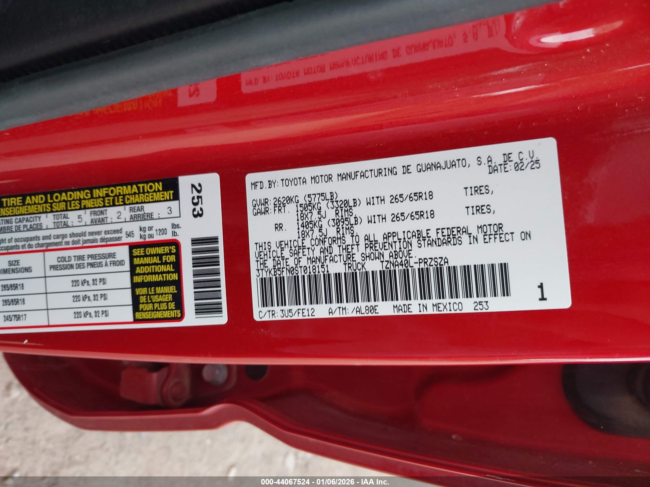 TOYOTA TACOMA image 9