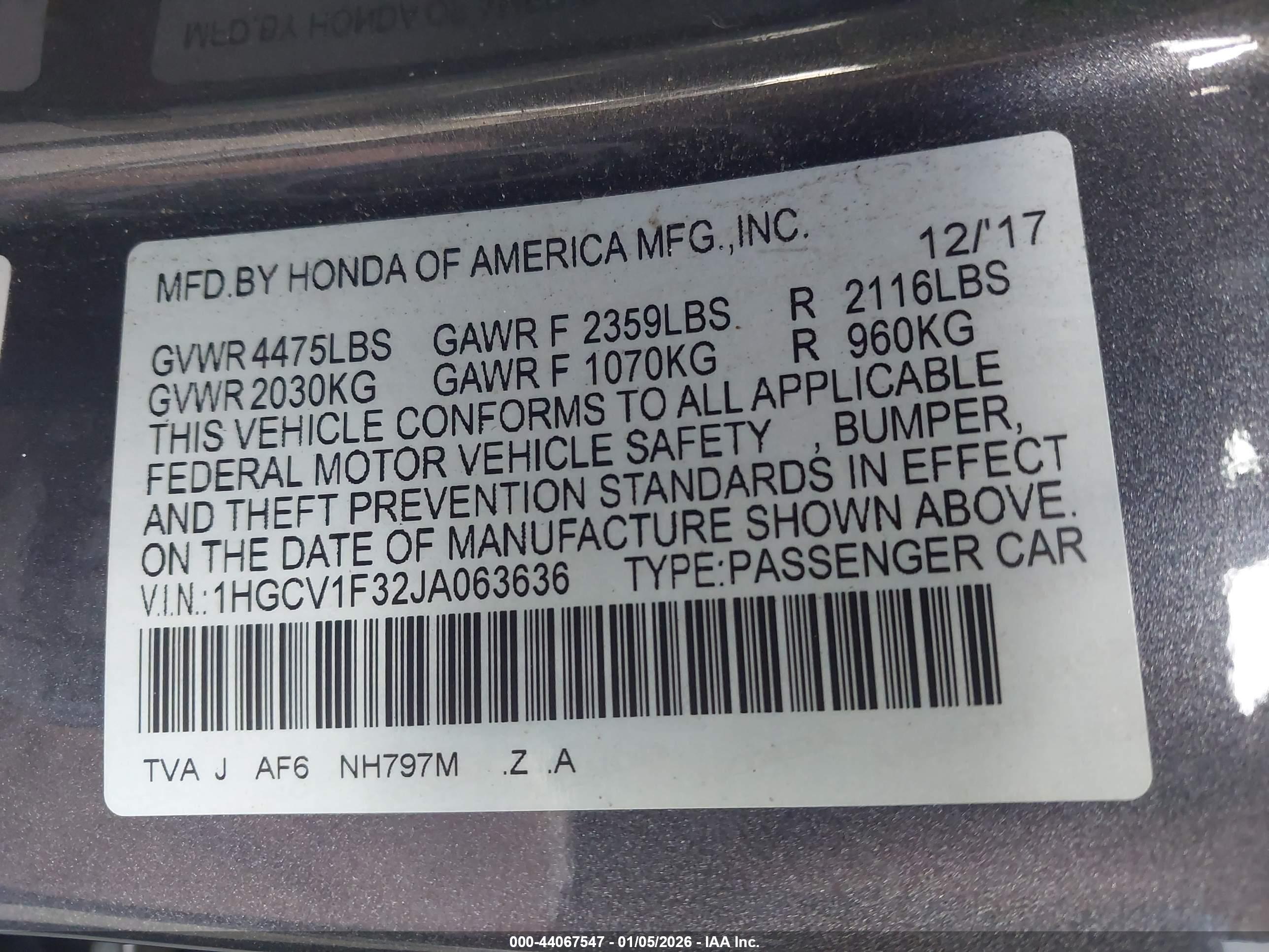 HONDA ACCORD image 9