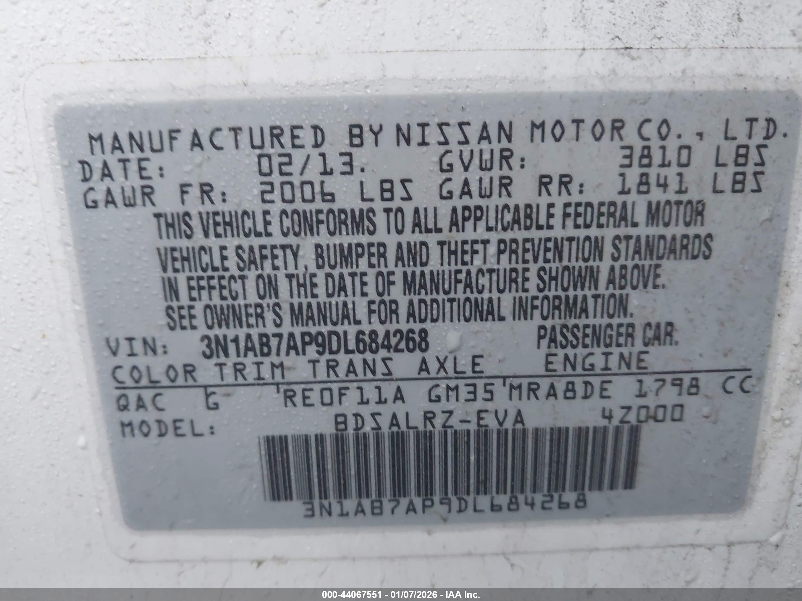 NISSAN SENTRA image 9