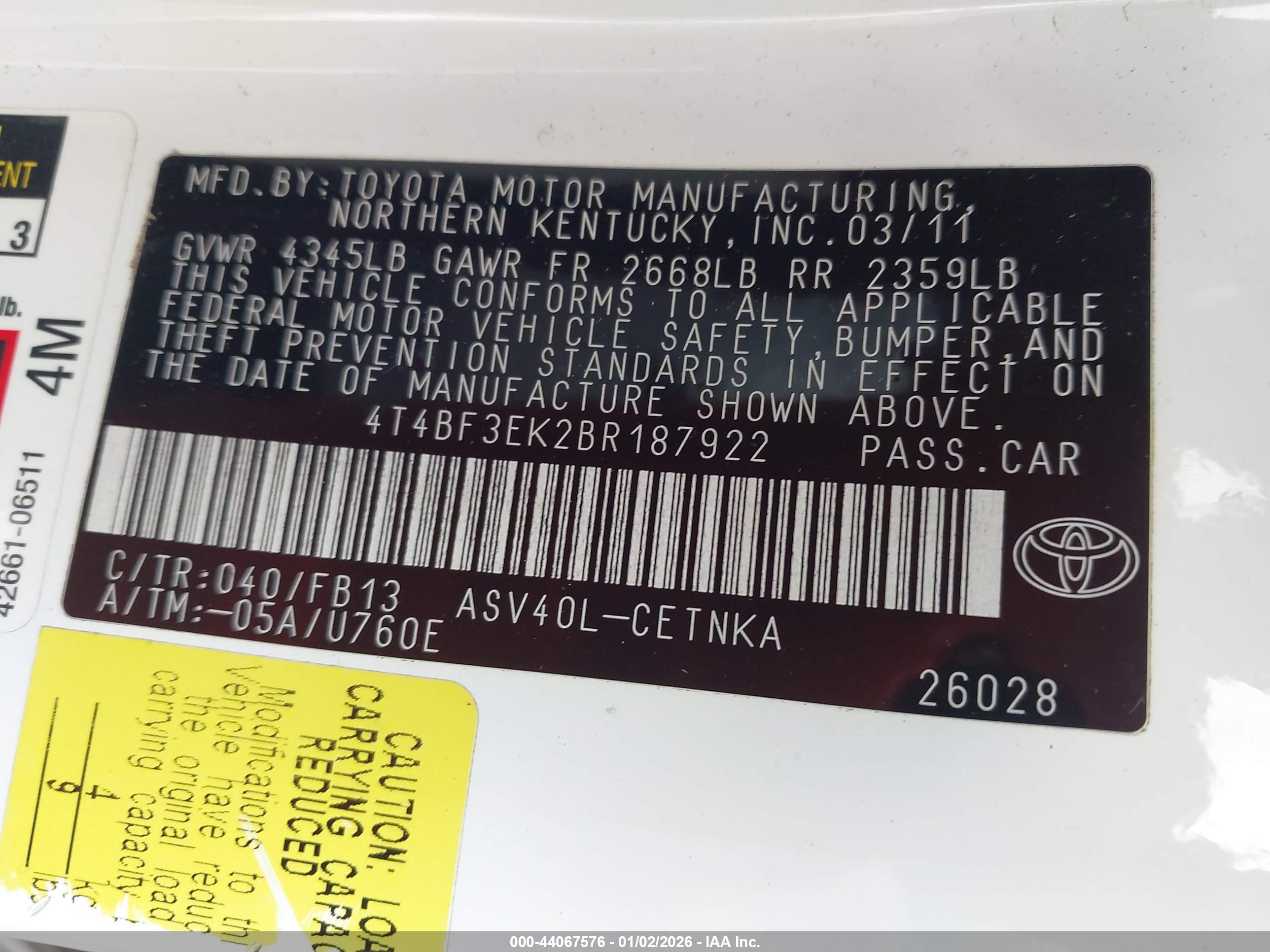 TOYOTA CAMRY image 9