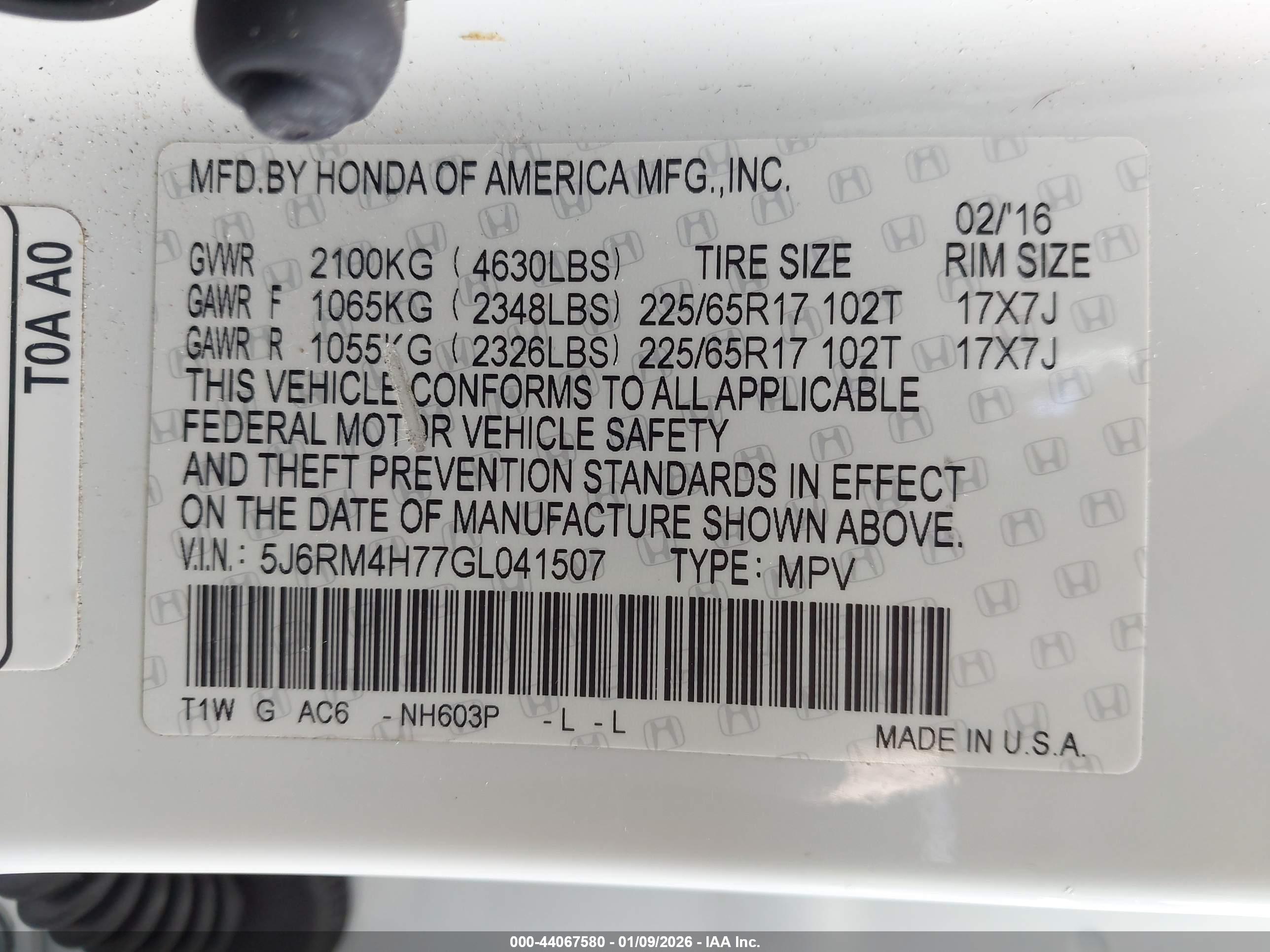 HONDA CR-V image 9